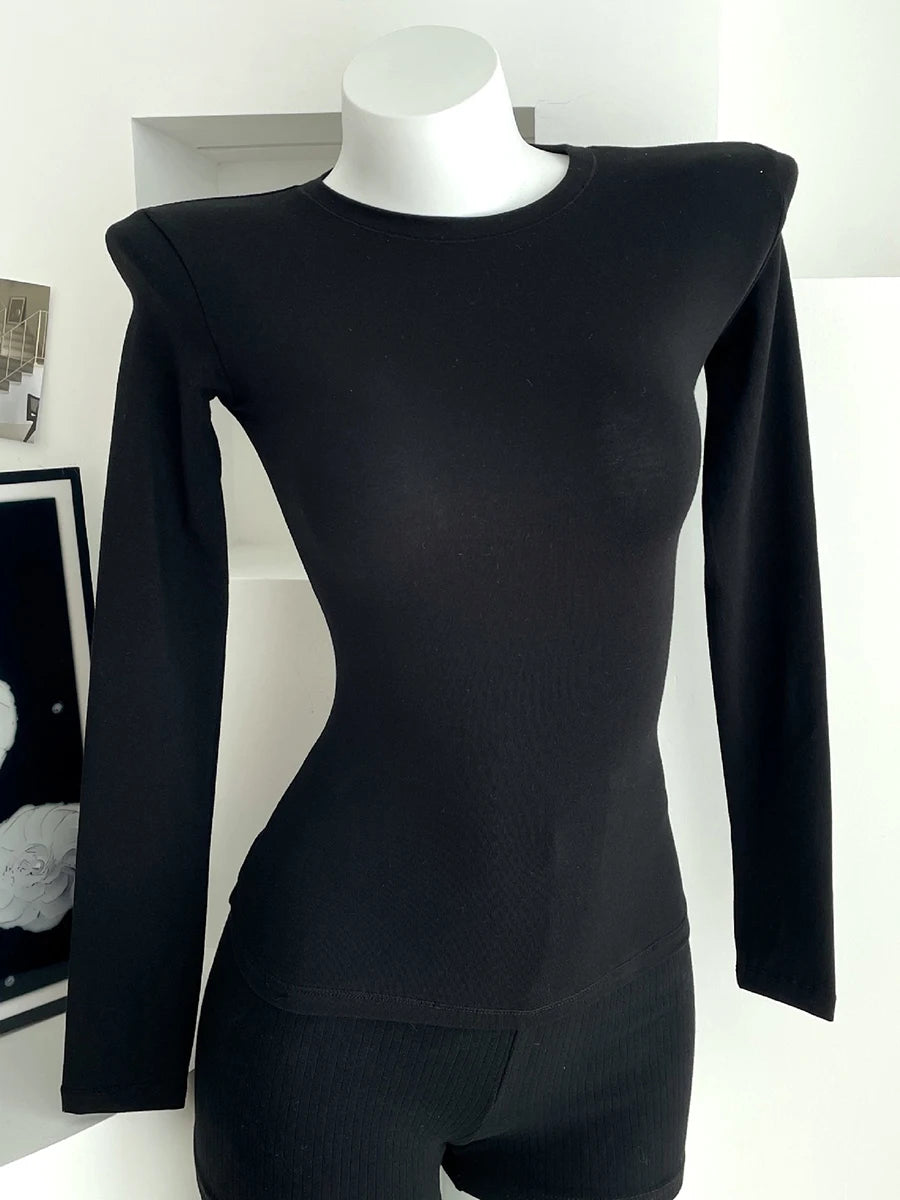 Solid Skinny Cotton T-shirt Pant Set Woman O-neck Long Sleeve Tee+Foldover Flare Yoga Pant Sport 2 Piece Sets Can mix and match