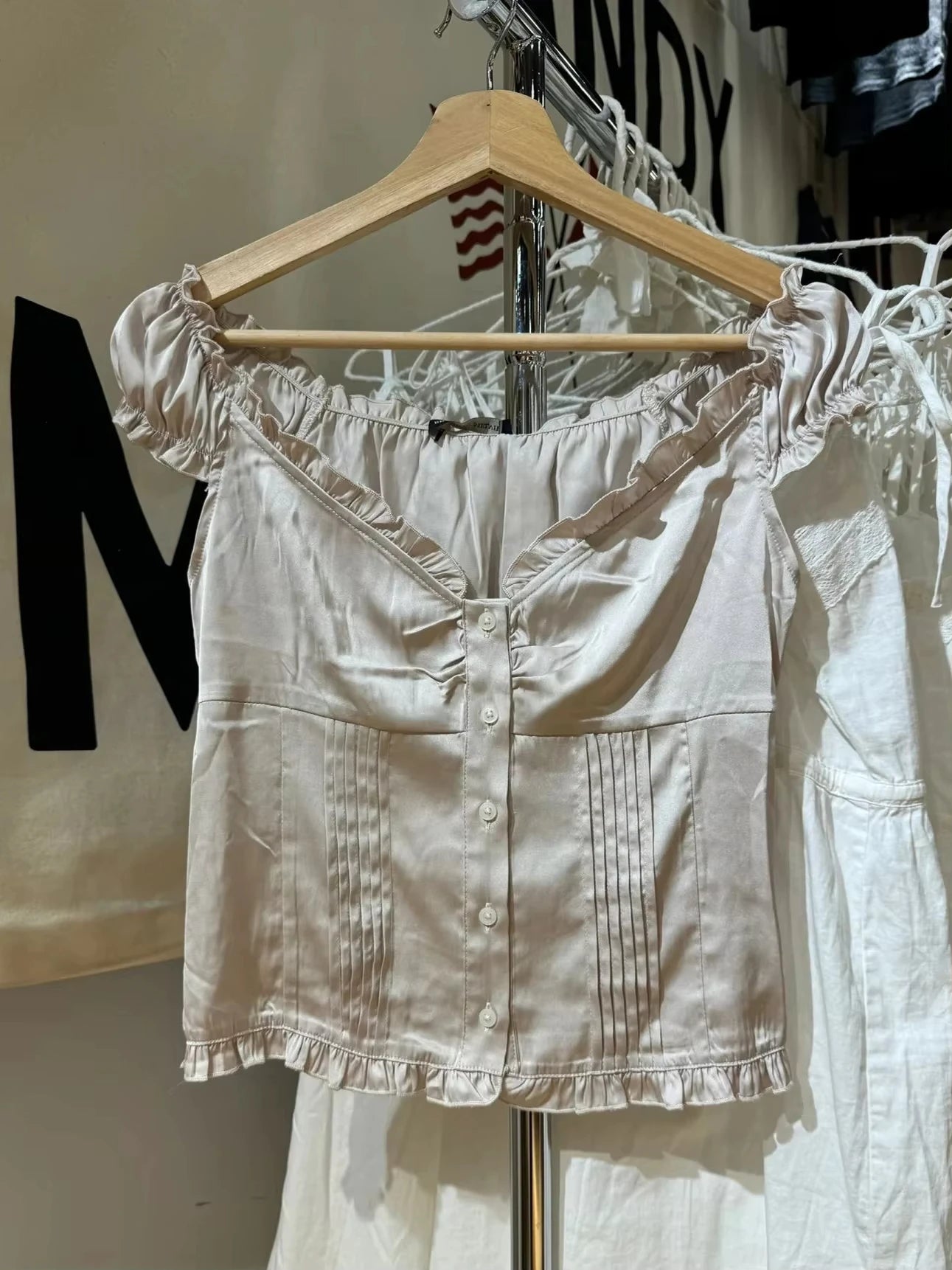 Cute Red Plaid Folds Blouse Tees Women Casual Single Breasted Ruffle Sleeveless Tank Tops Sweet Vintage Preppy Style Camisole