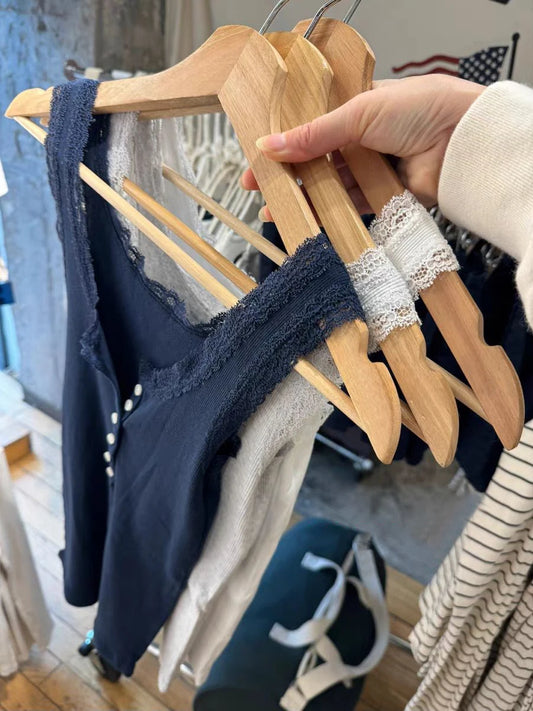 Lace Trim Slim Ribbed Tank Top Women Spring Buttons Cotton Solid U Collar Sleeveless Camis Sweet Simple Basic Chic Vest Tops Y2K