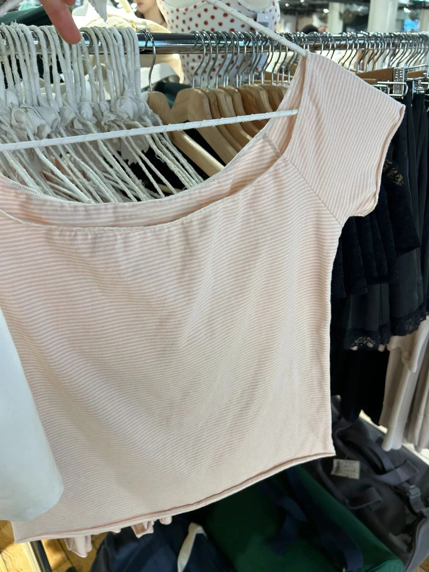 Sweet Pink Striped T-shirt Shorts Set Woman Slash Neck Slim Crop Top+Elastic Waist Straight Sweatshorts Cotton 2 Piece Sets New