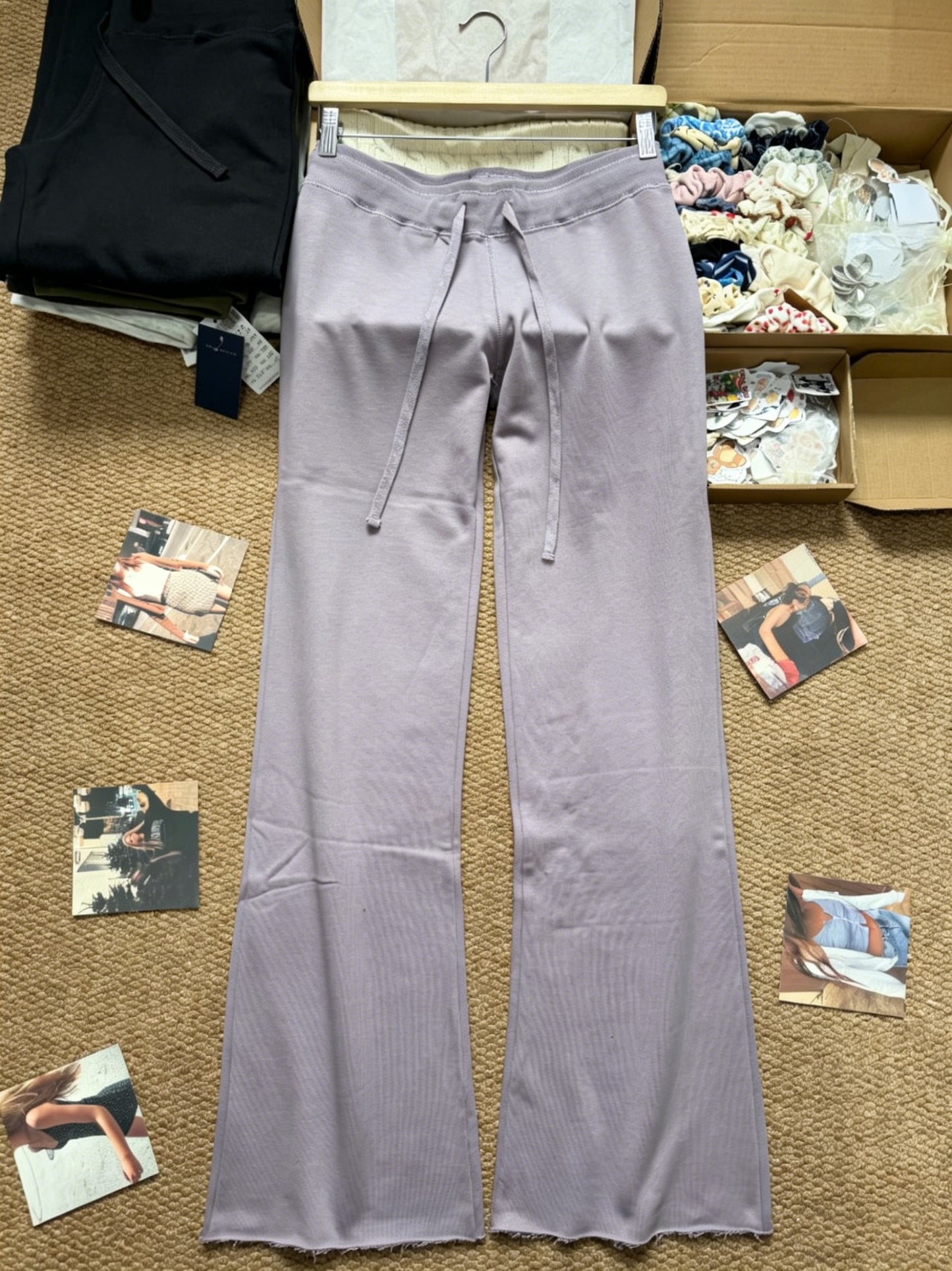 Sweet Solid Drawstring Joggers Sweatpants Women