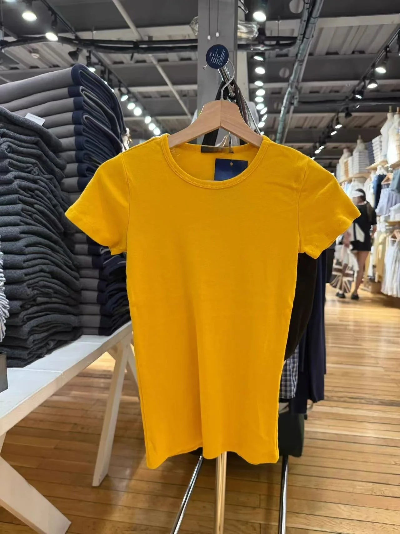 Light Pink Slim T-shirt Women Summer New Round Neck Short Sleeve Cotton Tee Tops Casual Sweet Cute Simple Basic Tshirt Top Y2K