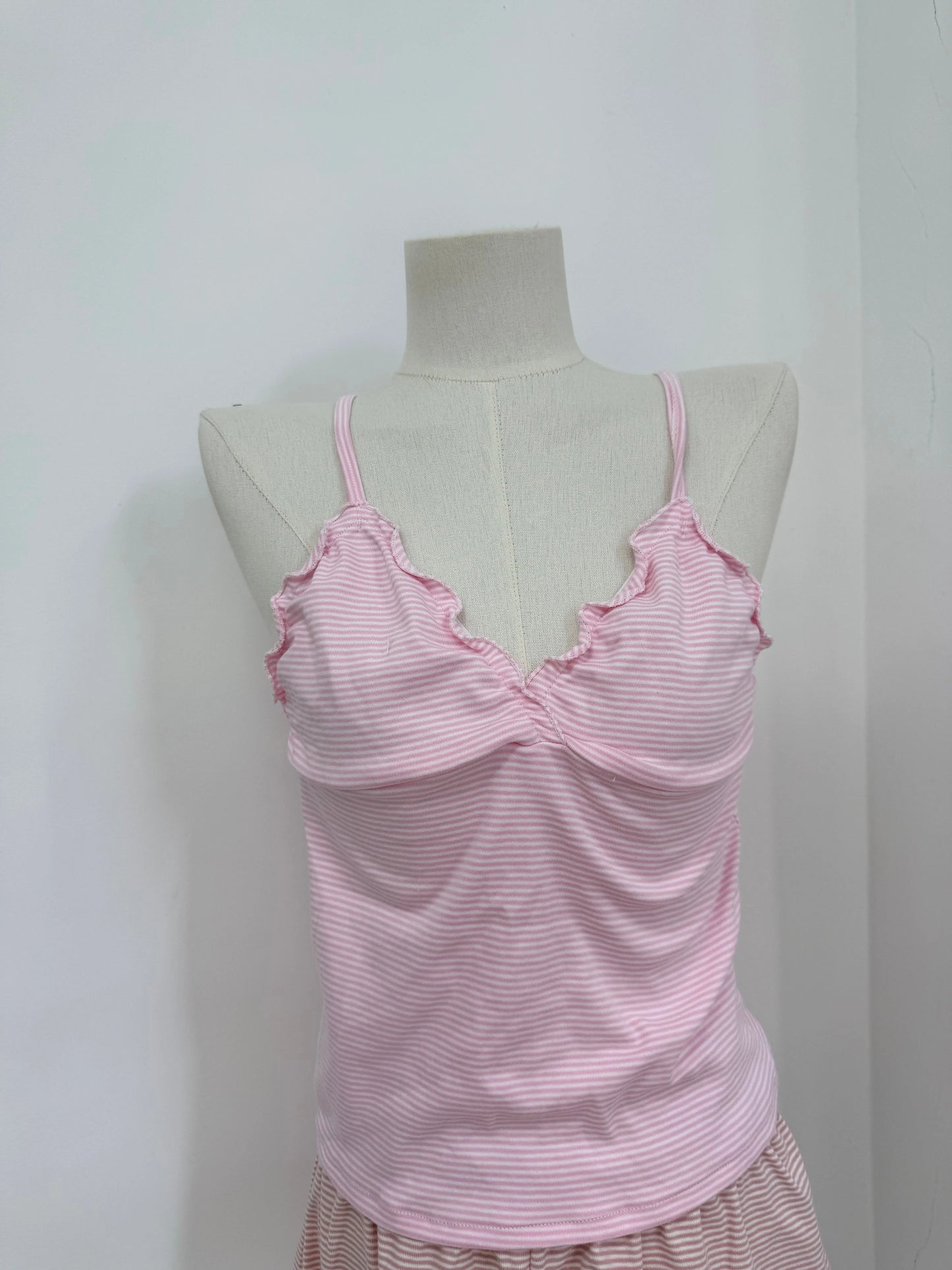 New Black Dot Fungus Trim Bow Crop Top Women Summer Cotton Slim V-neck Sleeveless Camisole Sweet Cute Preppy Style Tank Tops Y2K