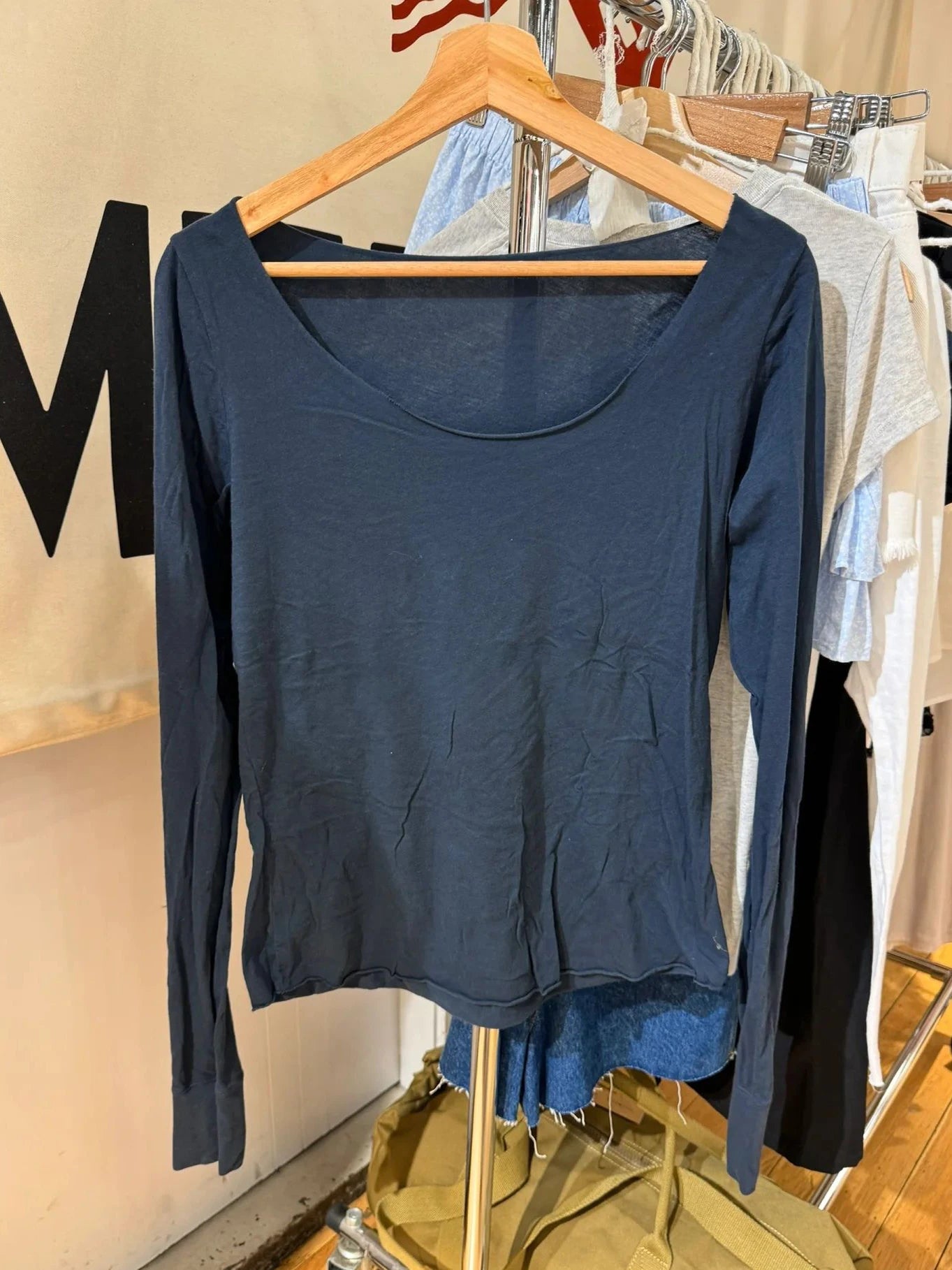 Simple Basic Raw Trim Thin Slim Long Sleeve T-Shirts Women Autumn Sexy Scoop Neck Cotton T Shirt Female Vintage Casual Tees Y2K