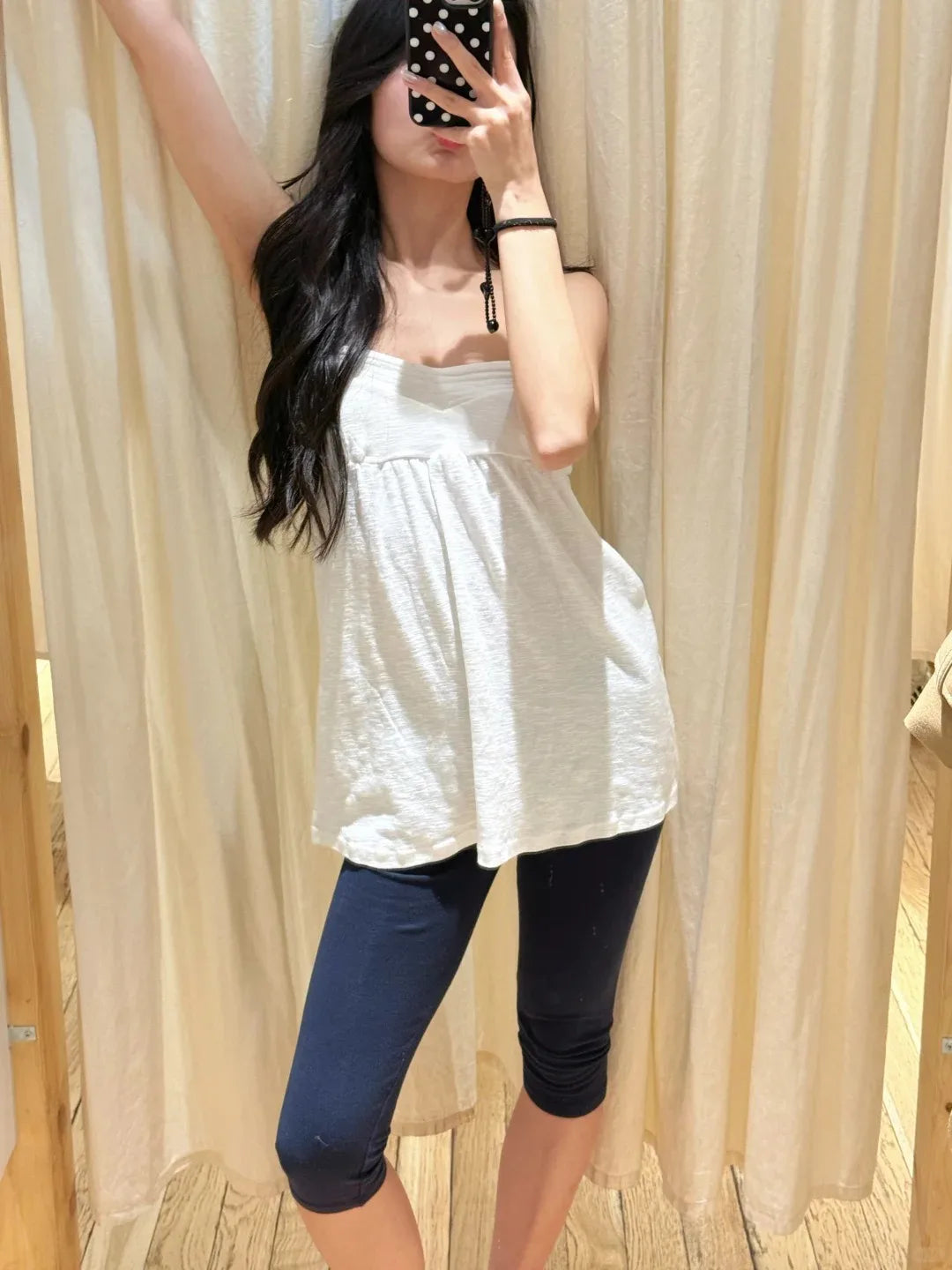 White Cotton Long Tube Tops Women Simple Basic Casual Streetwear Soft Sleeveless Tank Tops Sweet Cute Preppy Style Camisole Y2K