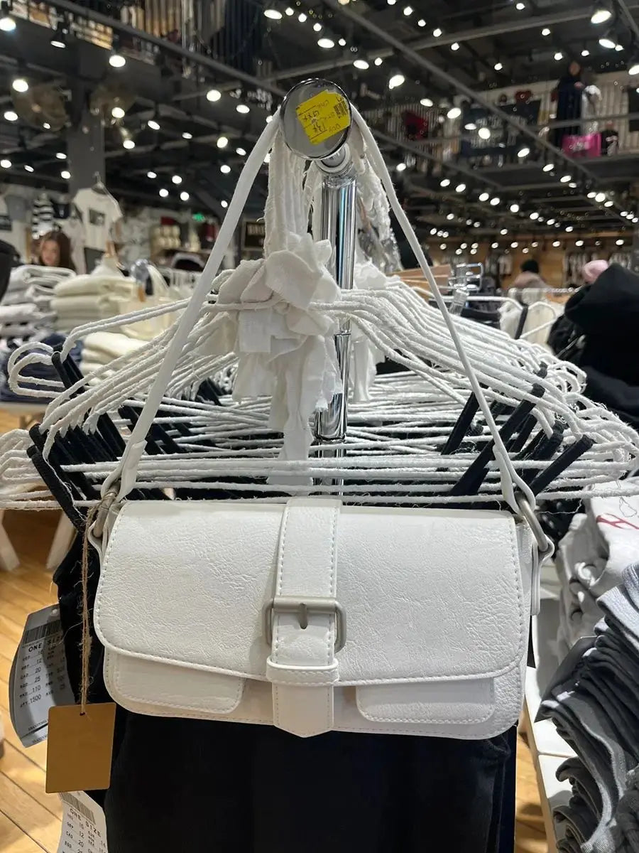 Vintage Denim Shoulder Bag Women New Cute Pockets High Zipper High Quality Ladies Bags Streetwear Chic Preppy Style Handbags Y2K