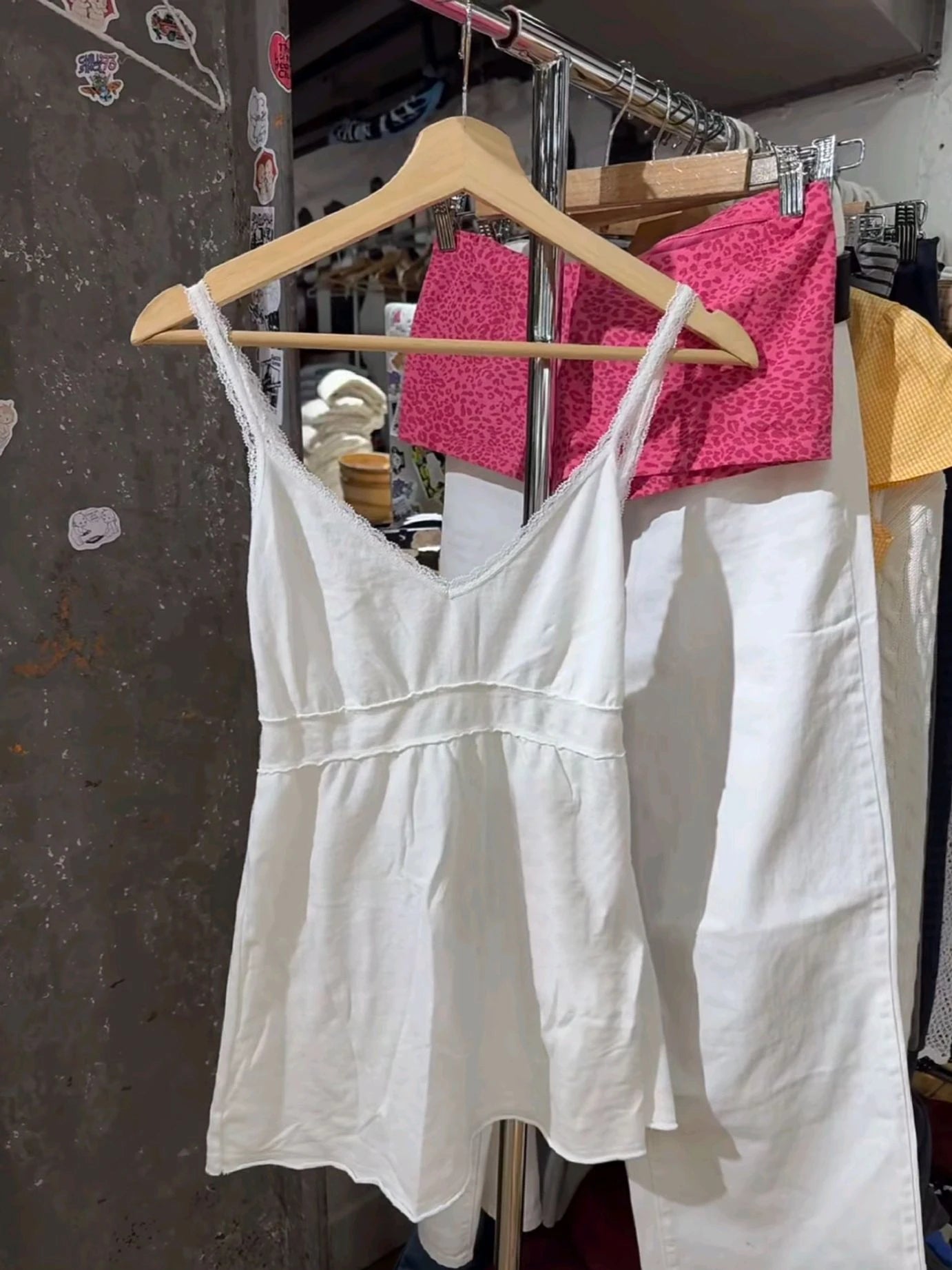White V-neck Long Tank Top Women Chic Simple All-match Cotton A-line Slim Camisole Female Sweet Cute Preppy Style Vest Tops Y2K