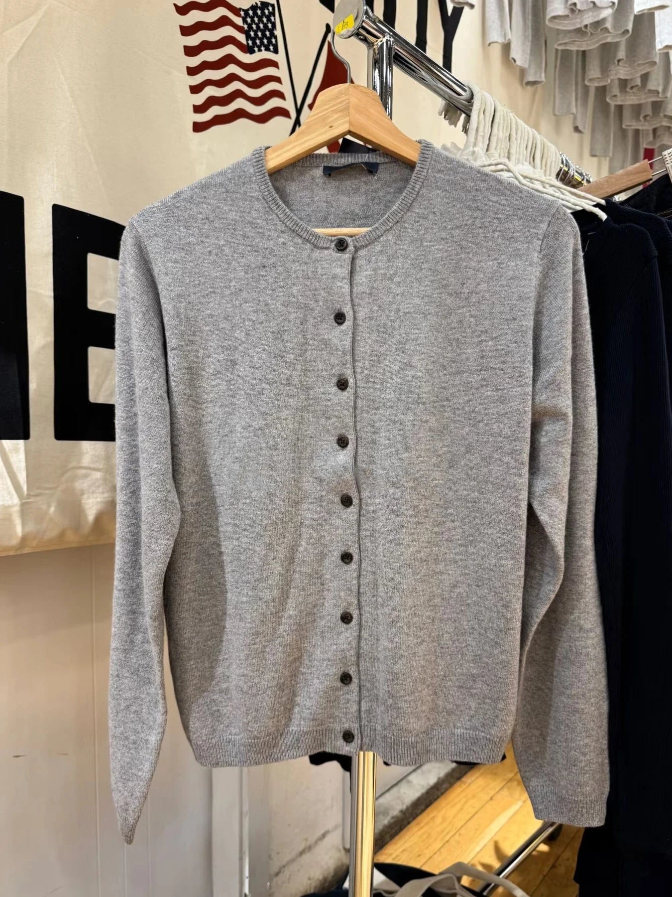 Autumn New Gray Slim Cardigans Women Chic Round Neck Long Sleeve Cotton Sweaters Female Vintage Casual Sweet Cardigan Tops Chic