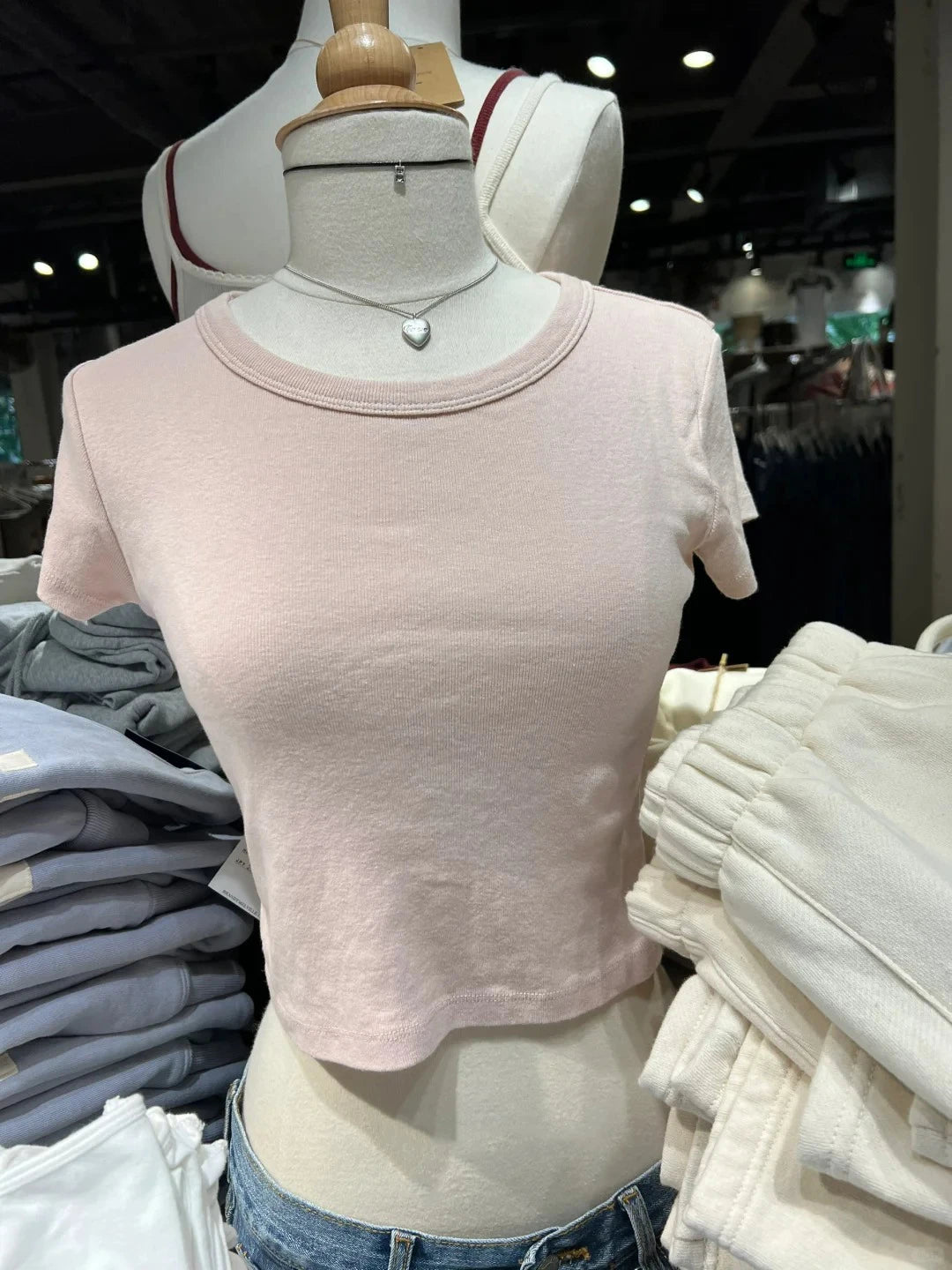 Classic Letter Print T-shirts Women Summer Cotton Soft Slim O-neck Short Sleeve Tees Female Vintage Streetwear Sweet Crop Tops