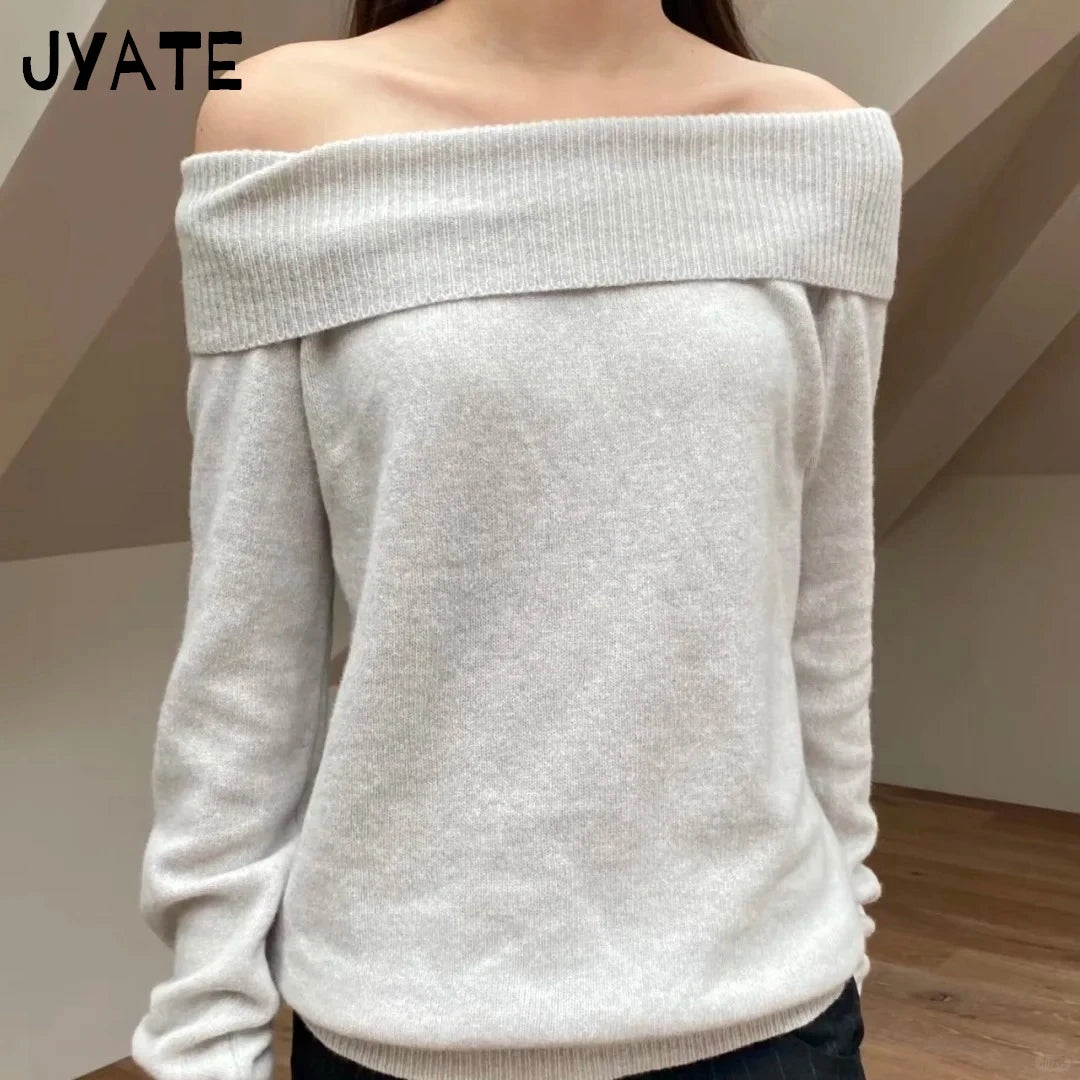 Gray Long Sleeve Knitted Cardigan Women New Simple Basic Cotton O-neck Casual Preppy Style Jumper Sweet Vintage Chic Sweater Top