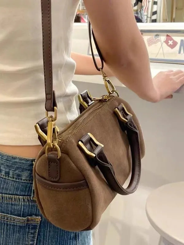 Nylon Pockets Zipper Shoulder Bag Women Four Season New Black High Quality Preppy Style Ladies Bags Vintage High Street Handbag