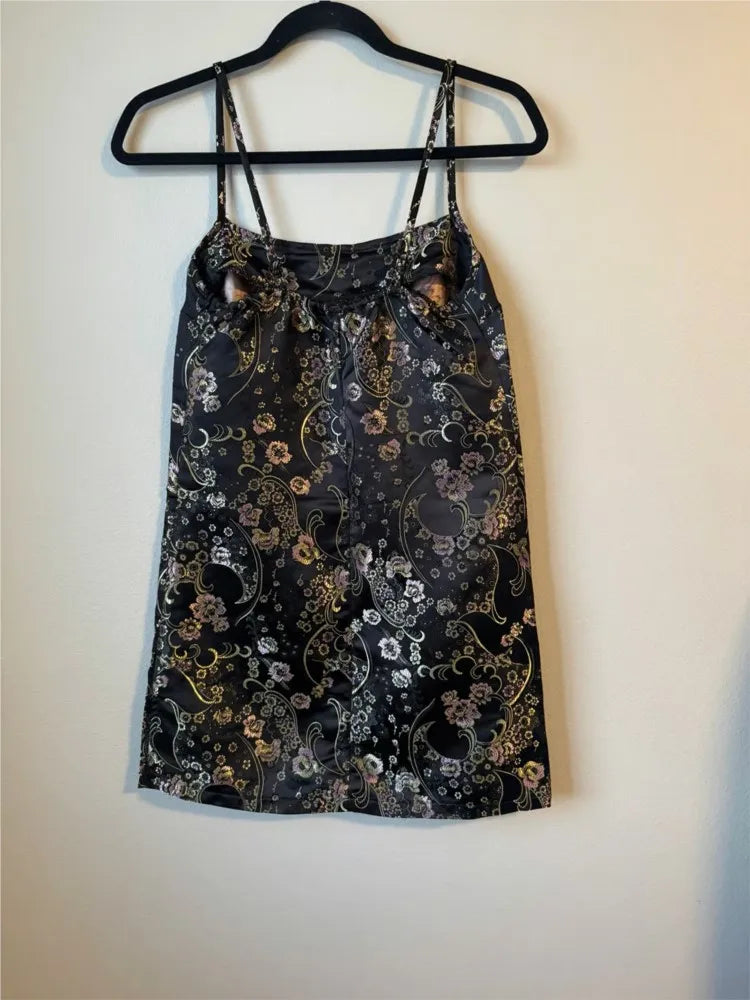Floral Embroidery Mini Dress Women Retro Elegant Casual A-line Short Vestidos Vintage Sweet Chic Dresses Y2K