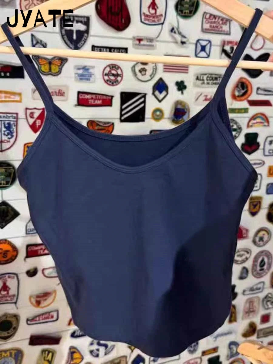 Simple Basic Solid U-neck Sleeveless Vests Women New Cotton Casual Streetwear Slim Sexy Tank Tops Harajuku Chic Cute Camis Y2K