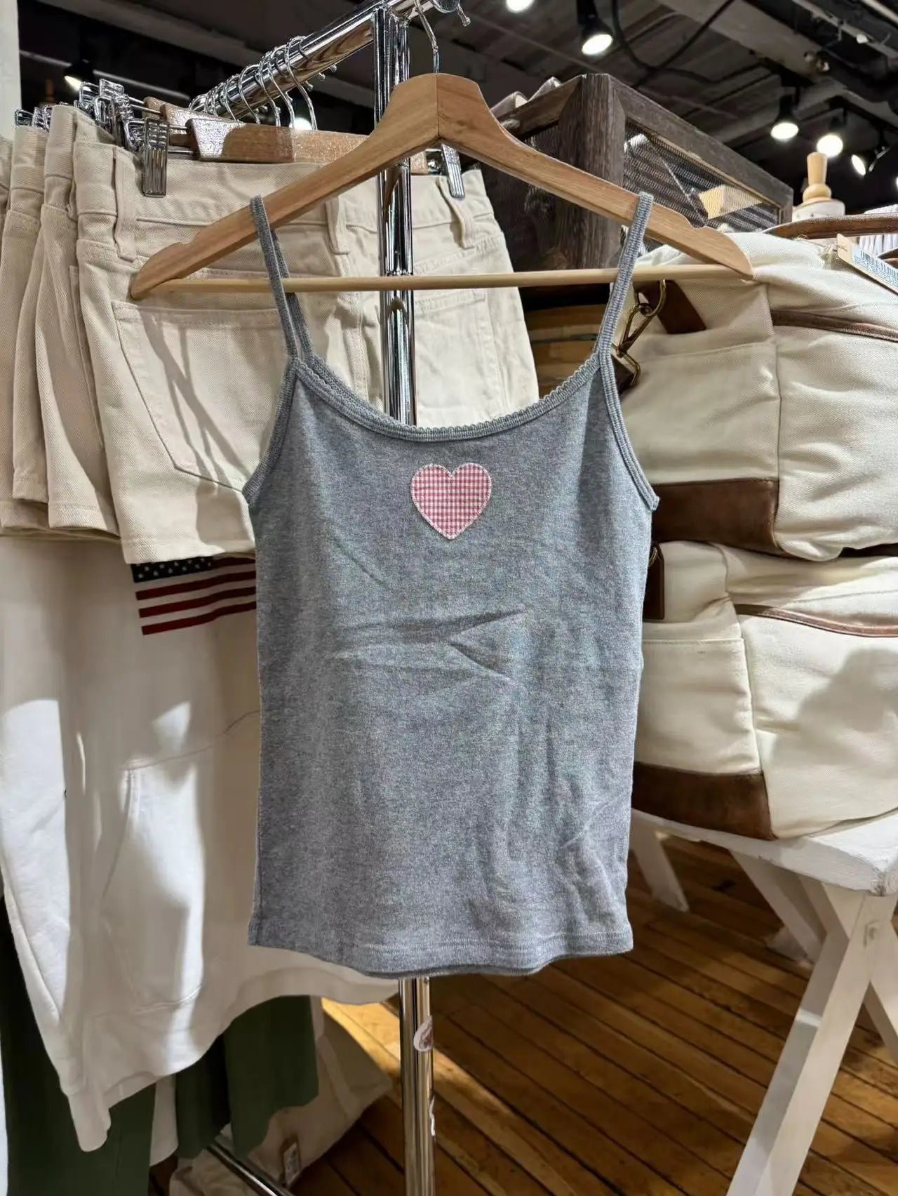 Cute Girls and Cats Embroidery Tank Top for Women Summer Cotton Lace Trim Sleeveless Camisole Sweet Preppy Style Top T shirt Y2K