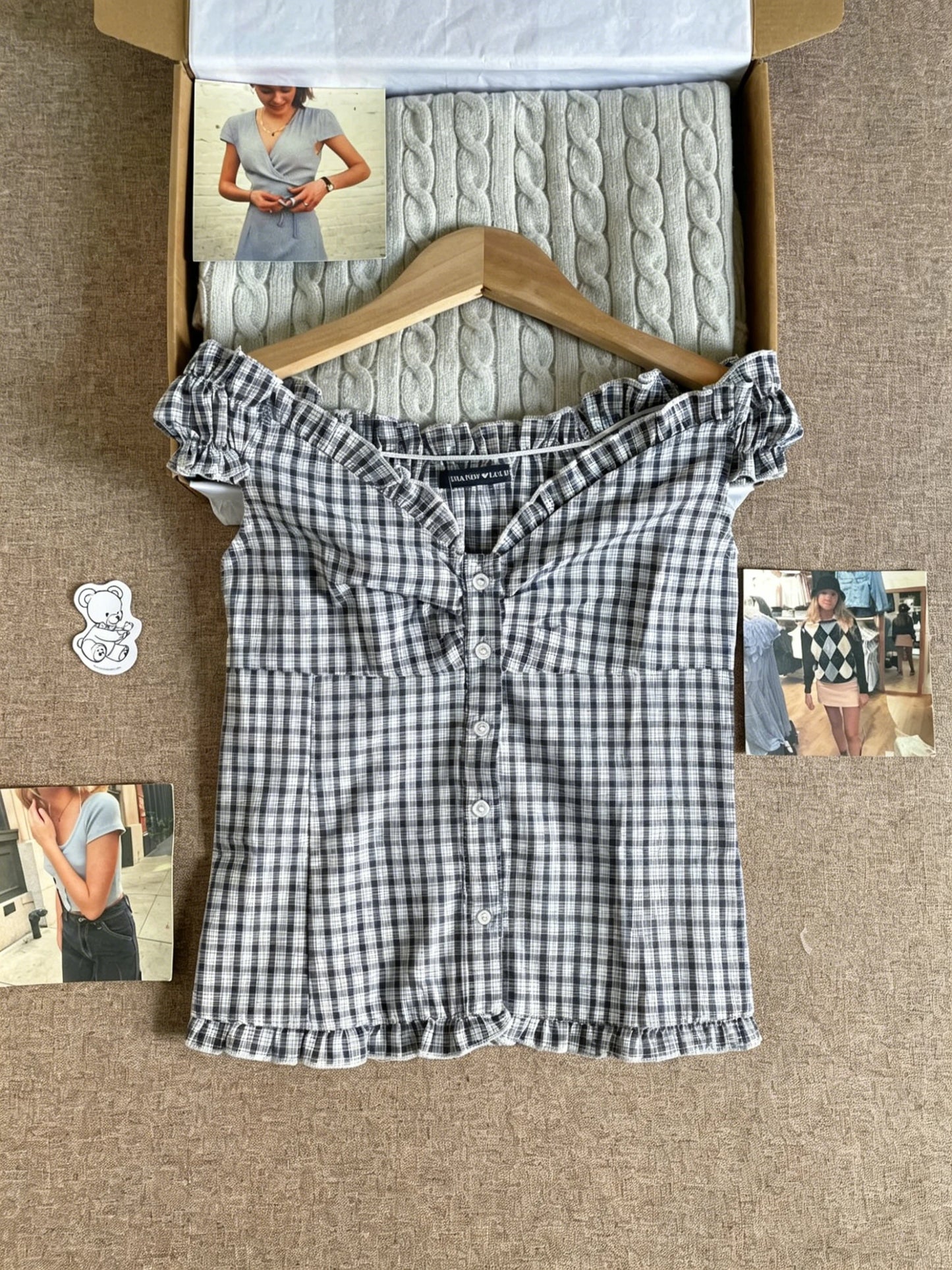 Folds Plaid Ruffle Sleeveless Blouse Top Women Streetwear Casual Single Breasted Tank Tops Cute Sweet Preppy Style Camisole Y2K