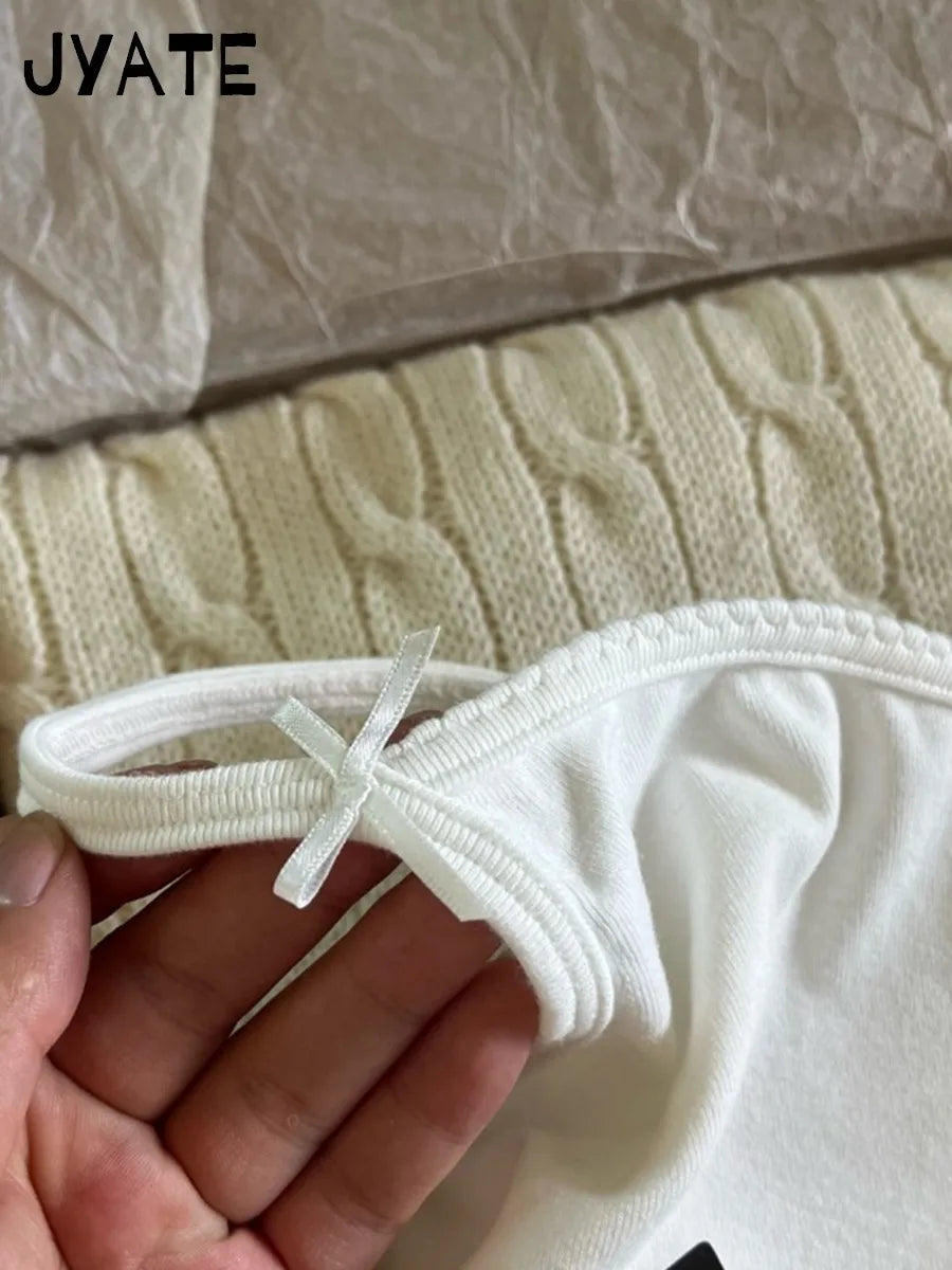 Lace Trim Bow Tank Tops Shorts Cotton Outfits Women Summer V-neck Vest+Buttons Straight Boxer Short Pant Cute Home Pajama Sets