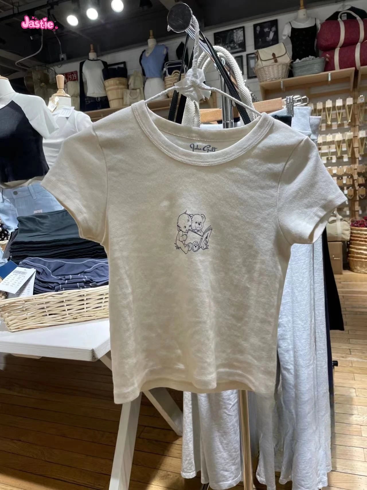 Vintage Letter Graphic Crop Top Women Summer Casual Round Neck Short Sleeve Short T-shirt Female Retro Classic Cotton Tops Chic