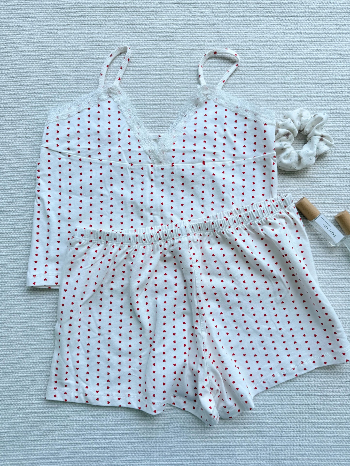 Sweet Pink Striped Vest Shorts Set Women Cotton Slim Crop Top+Elastic Waist Short Pant Casual Cute Home Pajama 2 Piece Sets Y2K