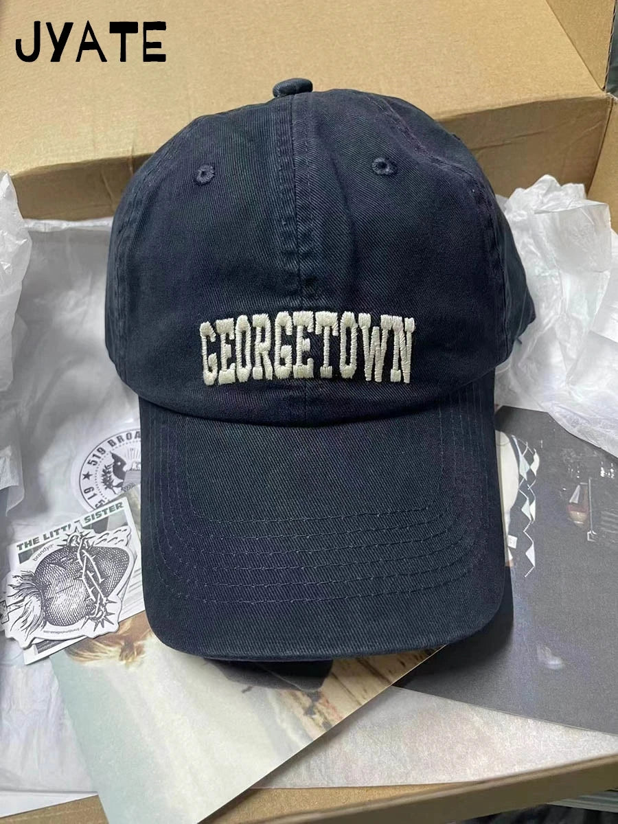 New Letter Embroidery Red Baseball Cap Women Casual Street Cartoon Sunscreen Hat Femme Vintage Preppy Style Snapback Hats Y2K