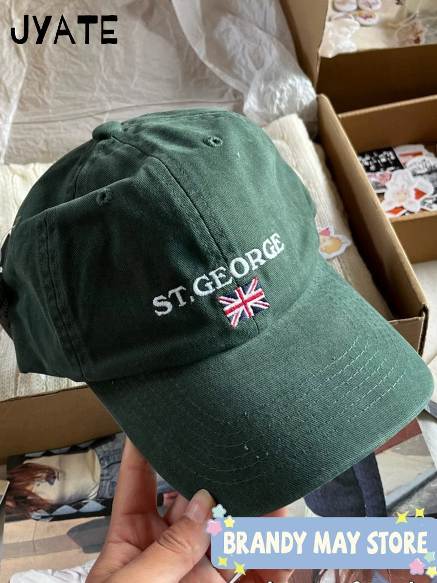 New Letter Embroidery Red Baseball Cap Women Casual Street Cartoon Sunscreen Hat Femme Vintage Preppy Style Snapback Hats Y2K