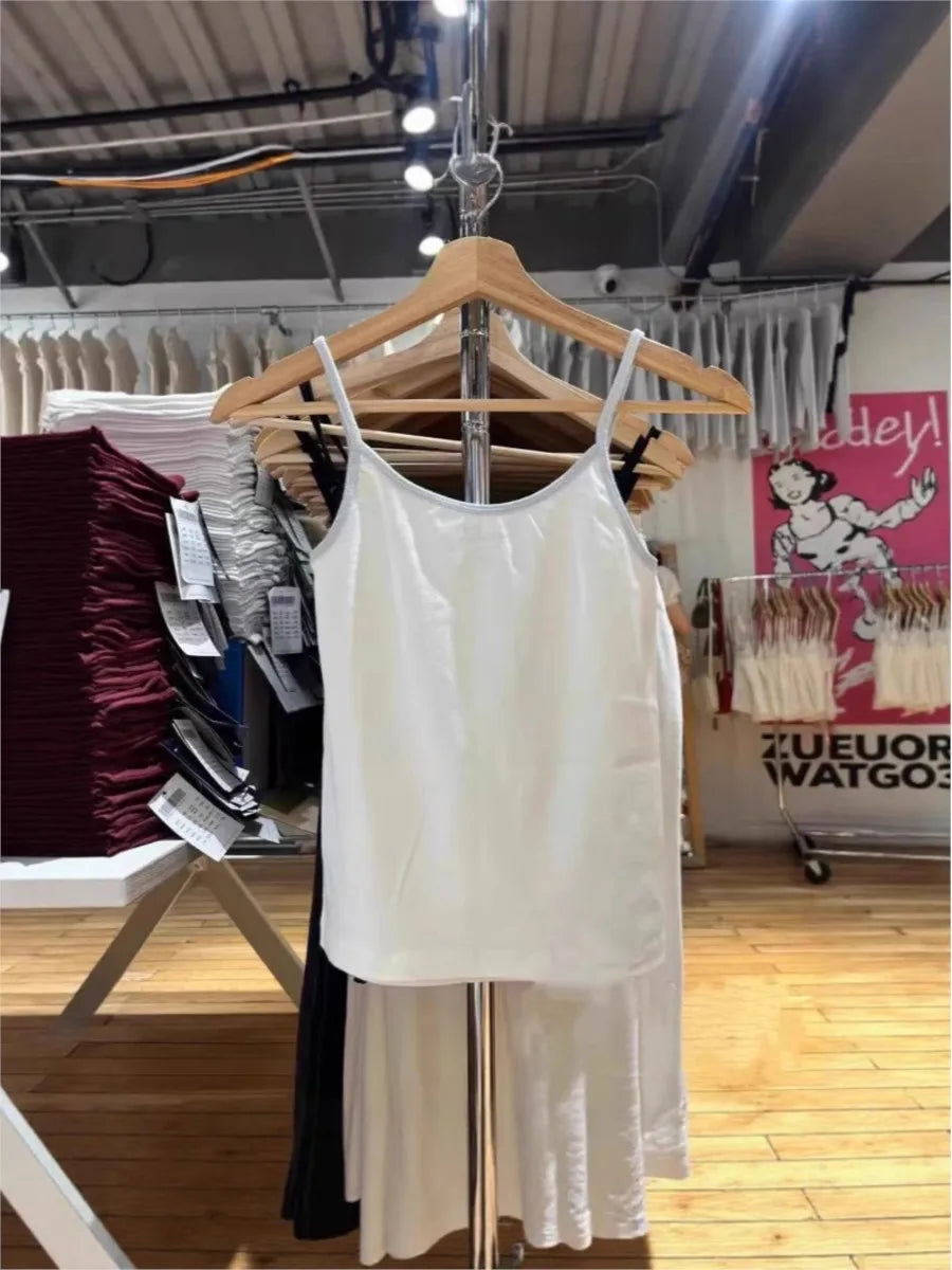 Sweet Girl Print Patchwork Camisole Women New Cotton Soft Casual Slim Sleeveless Cropped Vests Sweet Cute Preppy Style Tank Tops