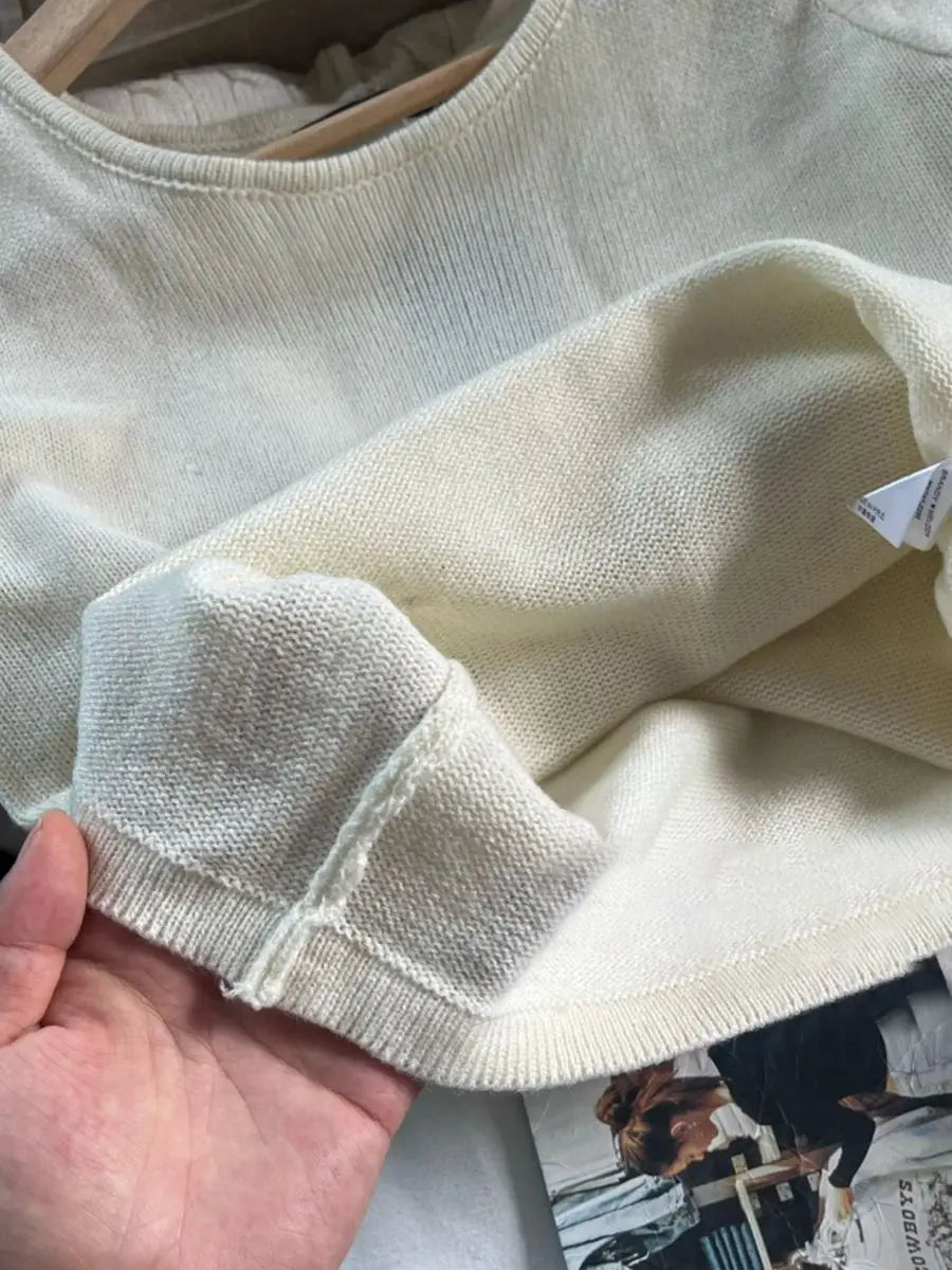 New Beige Knitted Slim Crop Top Women Summer Casual Chic Round Neck Sleeveless Cotton Camisole Simple Sweet Basic Vest Y2K Tops