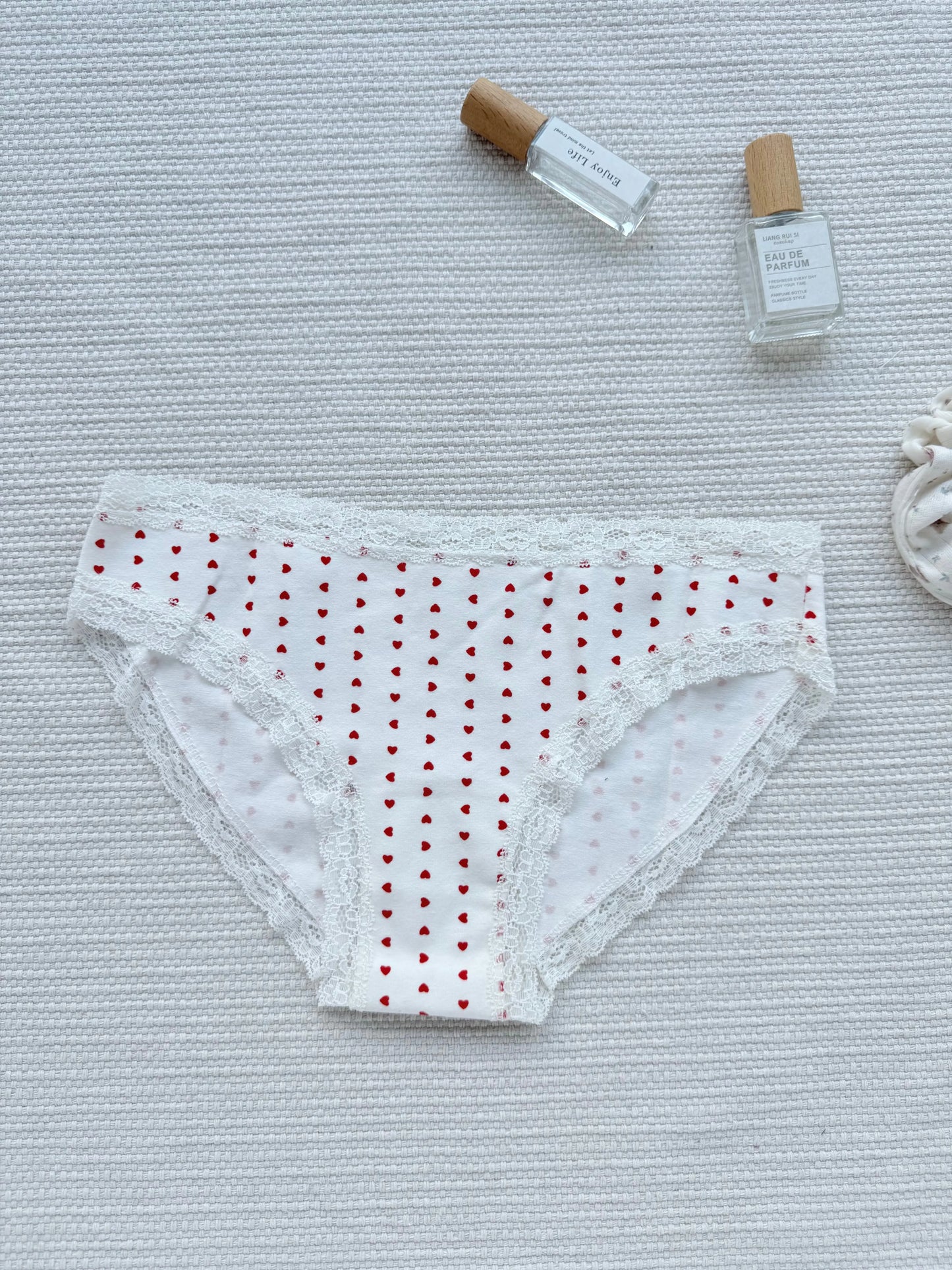 Red Heart Print 2 piece Sets Women Summer Cotton Lace Trim V-neck Camisole+Short Pants Sweet Home Short Outfits Y2K Clothes New