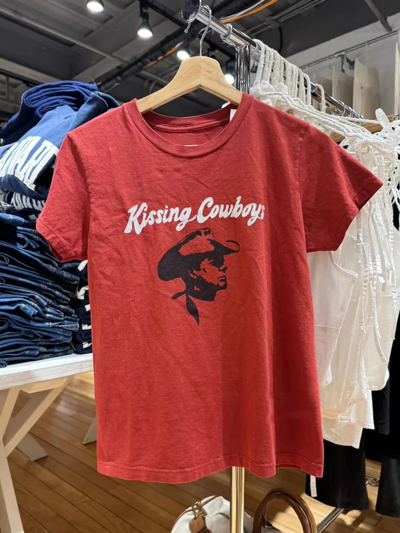 Sweet Guitar Letter Print Red T-Shirt Women Summer New O-neck Cotton Short Sleeve Tee Shirts Vintage Streetwear Tshirt Y2K Tops