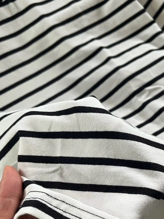 Casual Striped Long Sleeve T-shirt Woman Autumn Y2K Round Neck Cotton Basic Tee Shirt Vintage Streetwear Sweet Tshirts New Tops