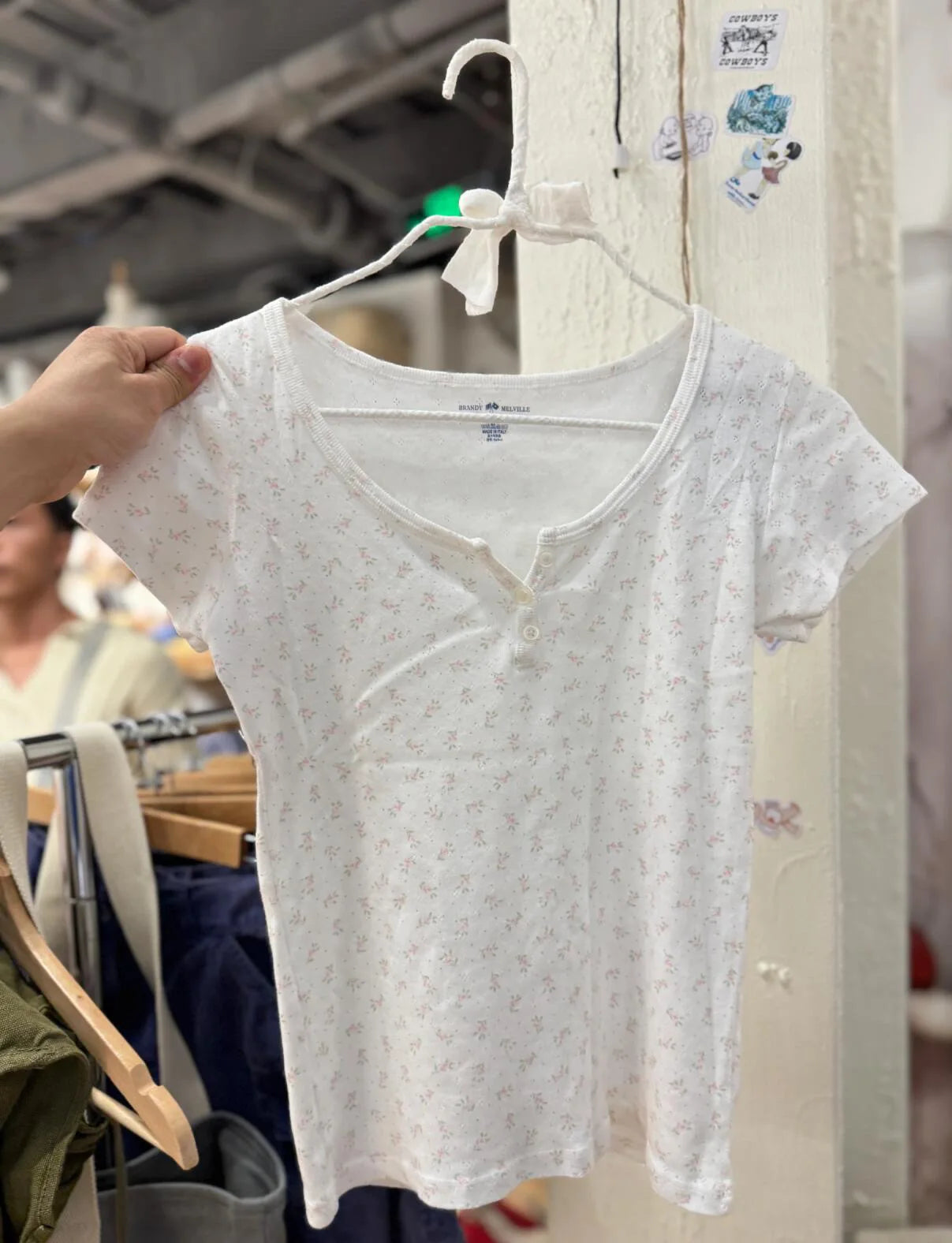Sweet Eyelet Floral T-shirts Women Summer Casual Cotton Buttons Slim O-neck Short Sleeve Tees Cute Preppy Style Crop Tops Y2K