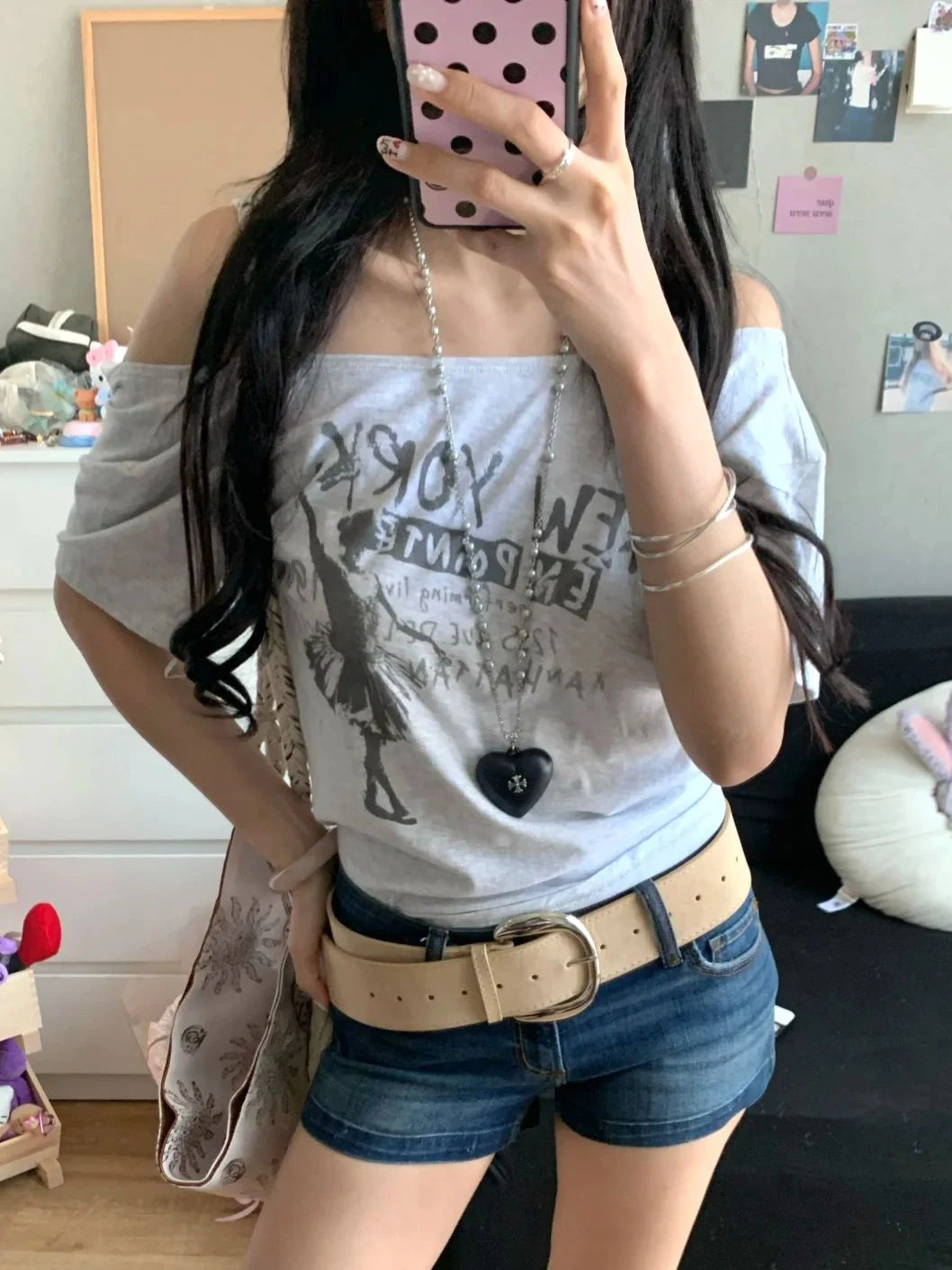Letter Print Back Bow Lace-up Cut Out T-shirt Women Summer O-neck Cotton Short Sleeve Tshirt Female Vintage Sweet Tee Tops New