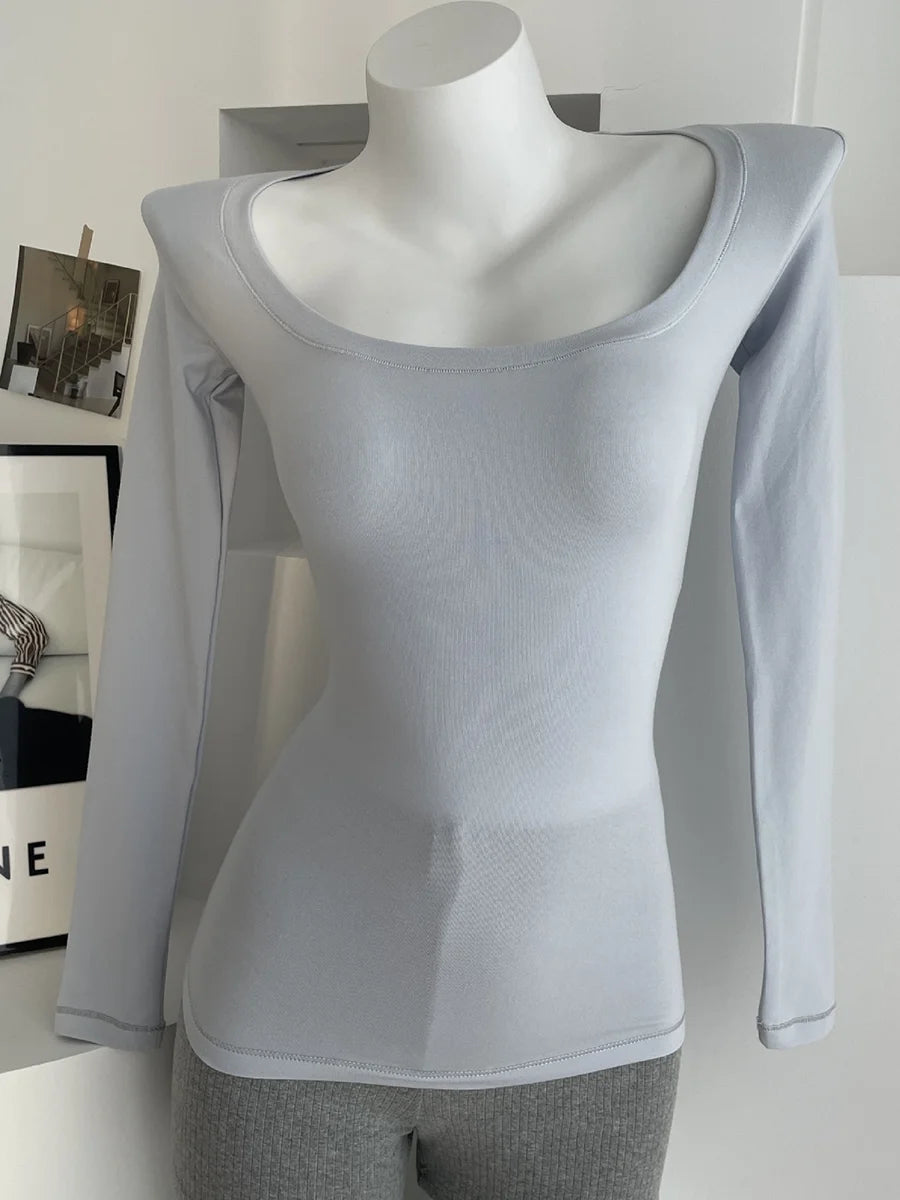 Solid Skinny Cotton T-shirt Pant Set Woman O-neck Long Sleeve Tee+Foldover Flare Yoga Pant Sport 2 Piece Sets Can mix and match