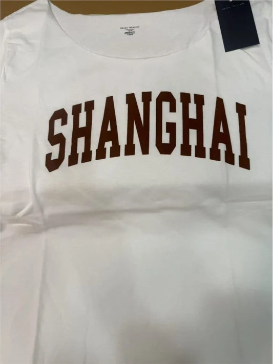 Letter Print Slash Neck T-shirts Women Summer Casual Simple Sexy Loose Short Sleeve Tees Vintage Chic Preppy Style Tops Y2K New