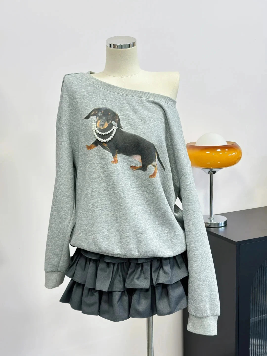 American Slanted Collar Loose Sweatshirts Women Autumn Cotton Casual  Long Sleeve Hoodie Vintage Street Chic Pullovers Y2K Tops