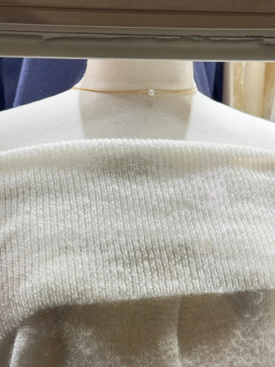 Solid Button Knit Slim Long Sleeve T-shirts Women New Sexy Slash Neck Simple Cotton Tees Femme Vintage Preppy Style T Shirt Y2K