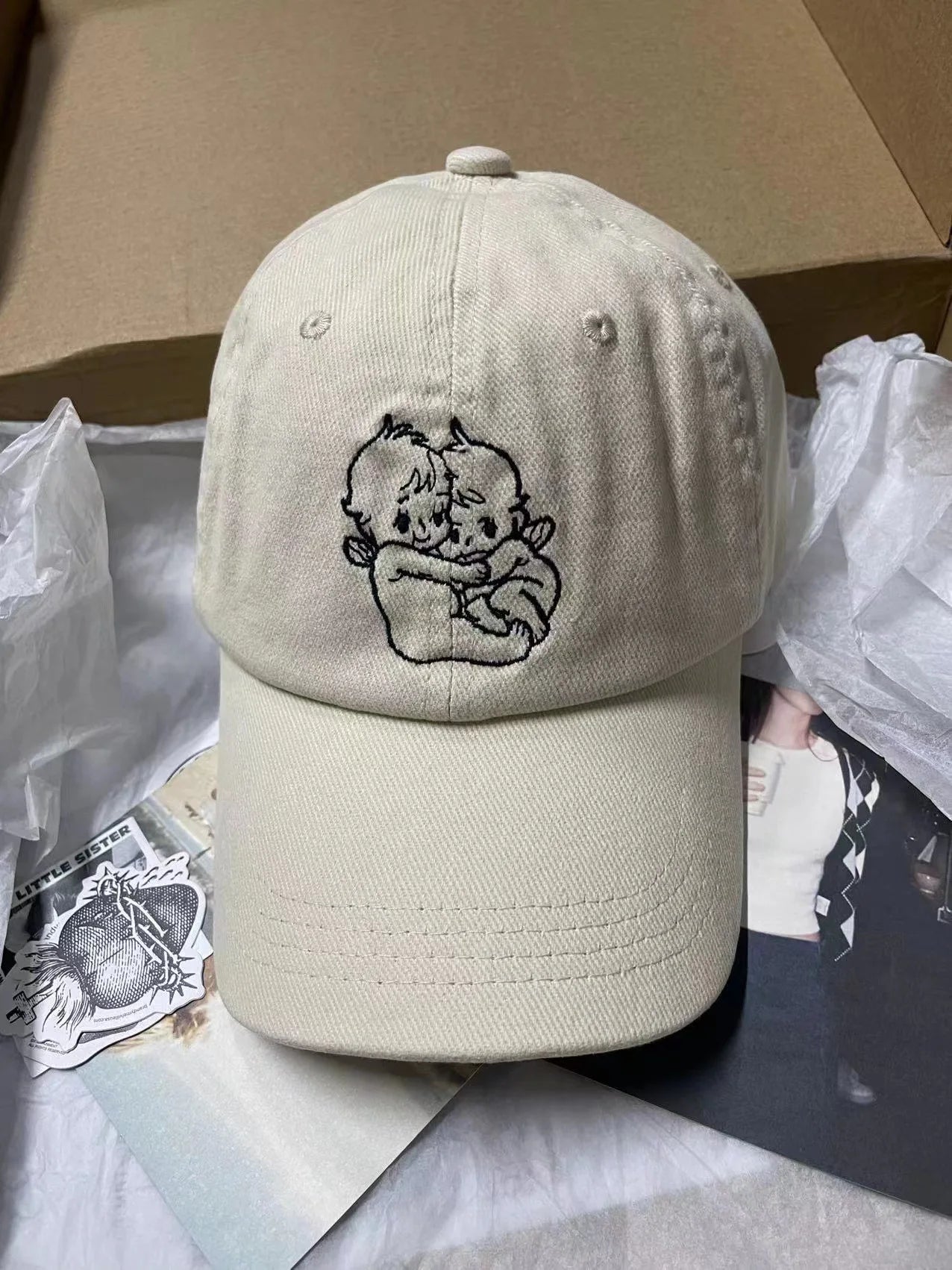 American Vintage Baseball Cap Women Simple Casual Letter Embroidery Sunscreen Hat Femme Sweet Preppy Style Snapback Hats y2k