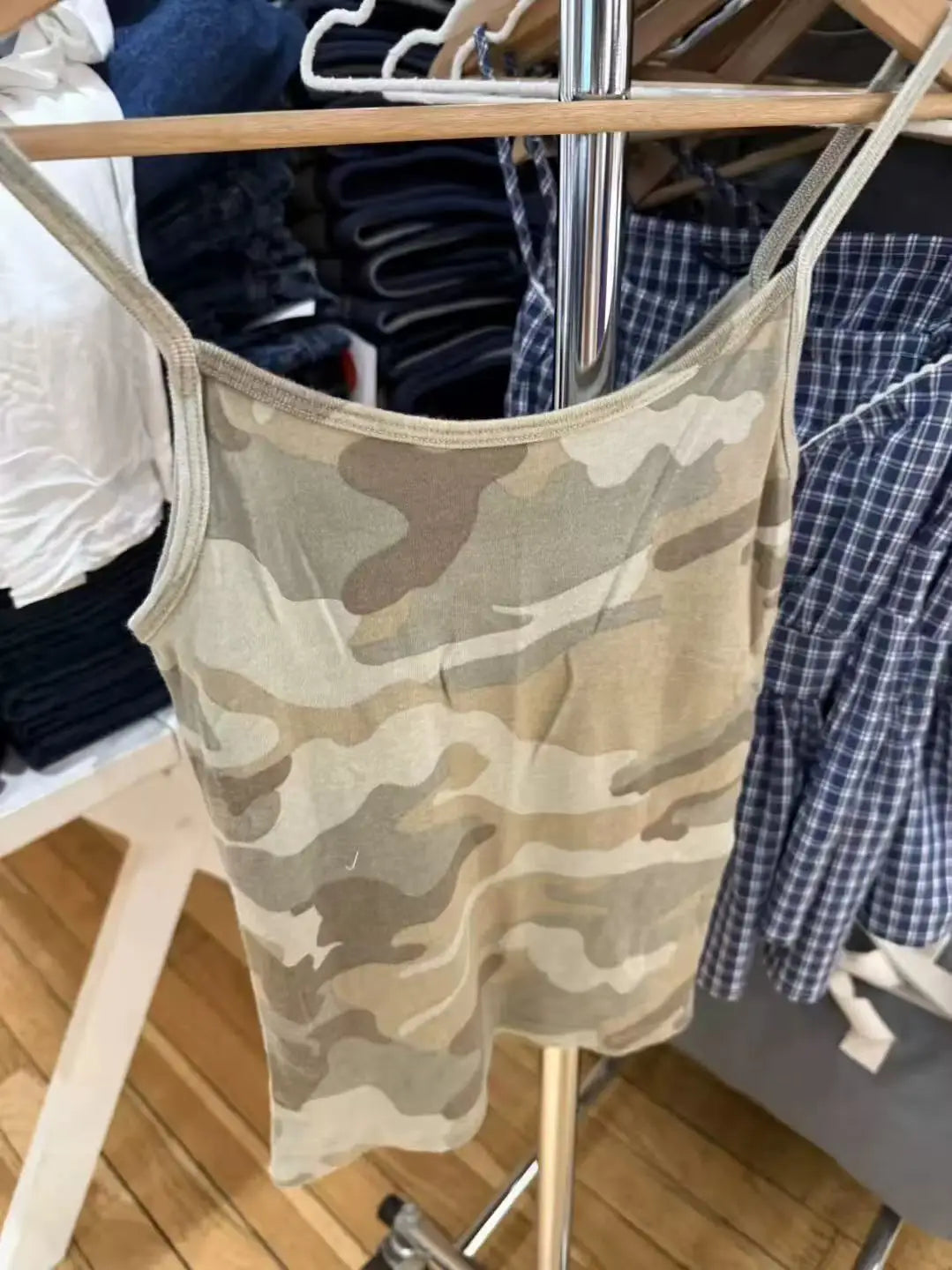 Y2K Camouflage Slim Camisole Women Summer New Streetwear Cotton Sleeveless Tank Top Female Casual Vintage Preppy Style Vest Tops