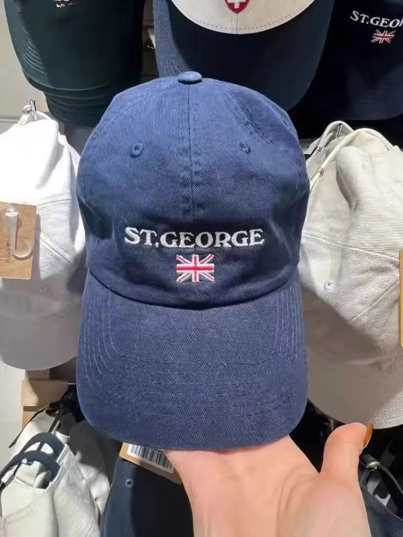 Letter Embroidery Red Baseball Cap Women Summer Casual Preppy Style Sunscreen Hat Femme Vintage Streetwear Snapback Hats Y2K New
