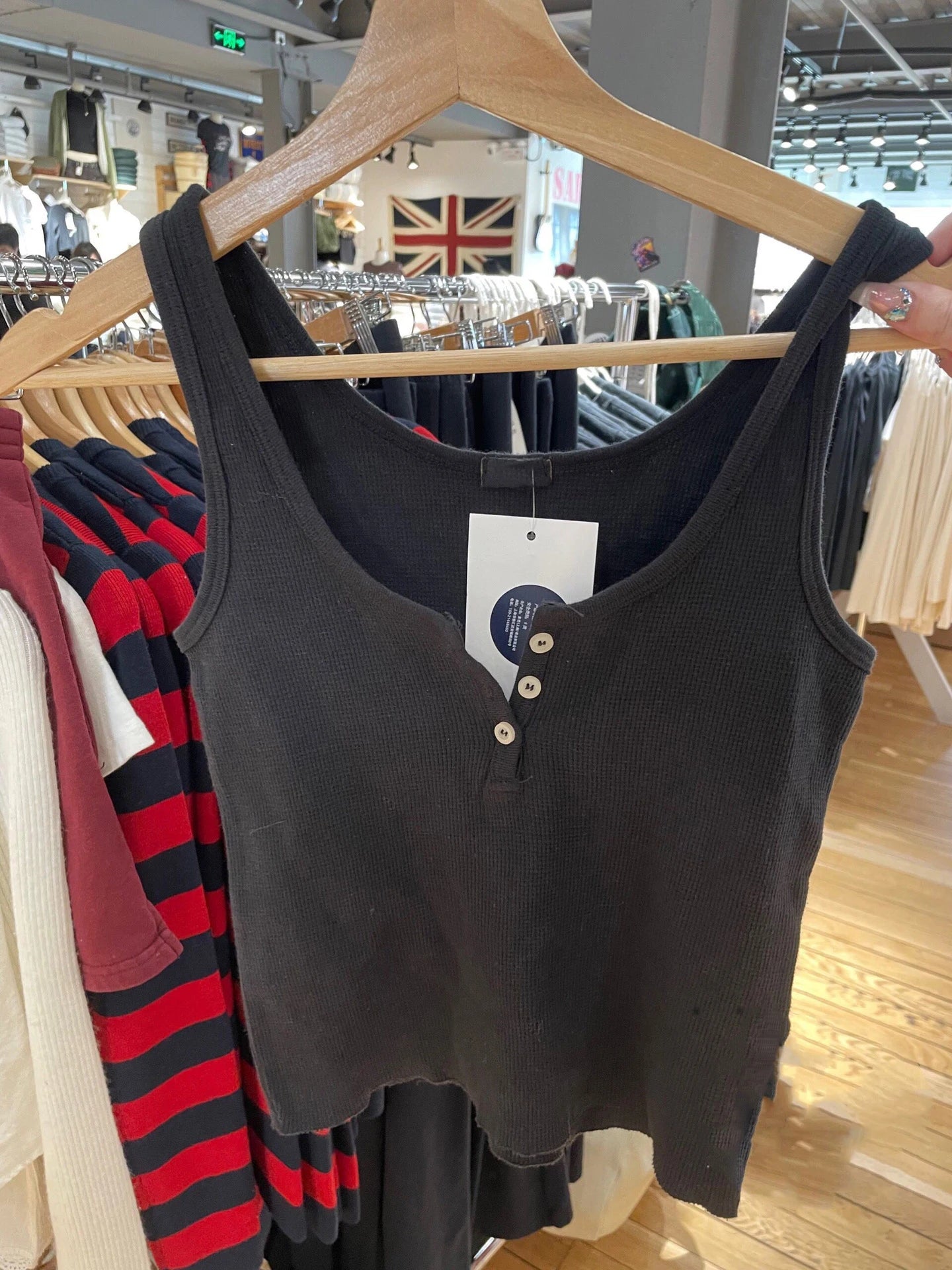Ribbed Slim Tank Tops Woman Summer Solid Simple Cotton Three Buttons Sleeveless Top Female Casual Vintage Streetwear Y2k Vest