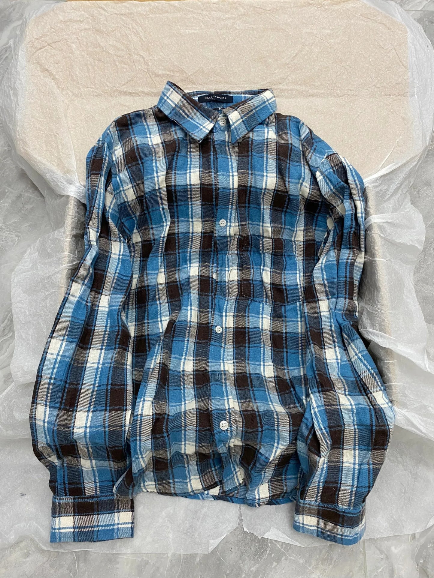 Retro Red Plaid Button Loose T-shirts Women Cotton Turn Down Collar Casual Simple Tees Coat Vintage Chic Streetwear Blouse Y2K