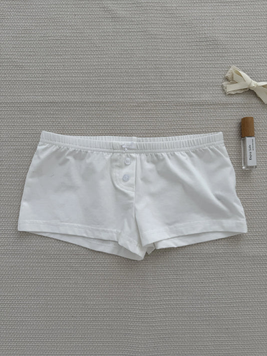 Lace Trim Bow Tank Tops Shorts Cotton Outfits Women Summer V-neck Vest+Buttons Straight Boxer Short Pant Cute Home Pajama Sets