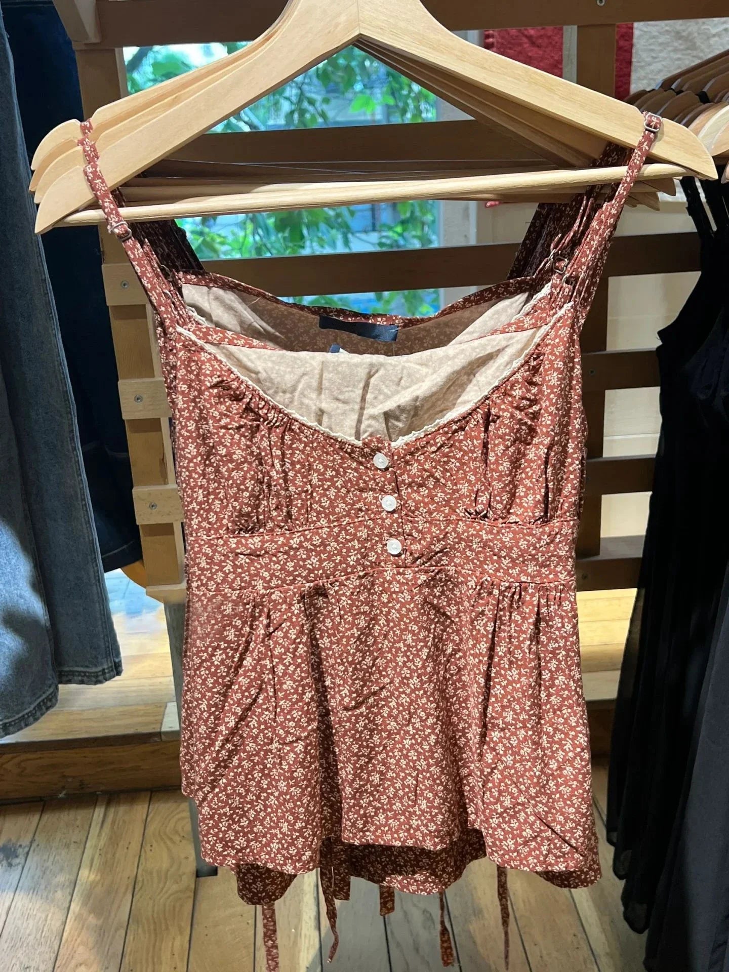 Sweet Pink Stripe Lace-up Tank Top Women Lace Trim Buttons V-neck Cotton Camis Summer Vintage Streetwear Sleeveless Crop Top Y2K