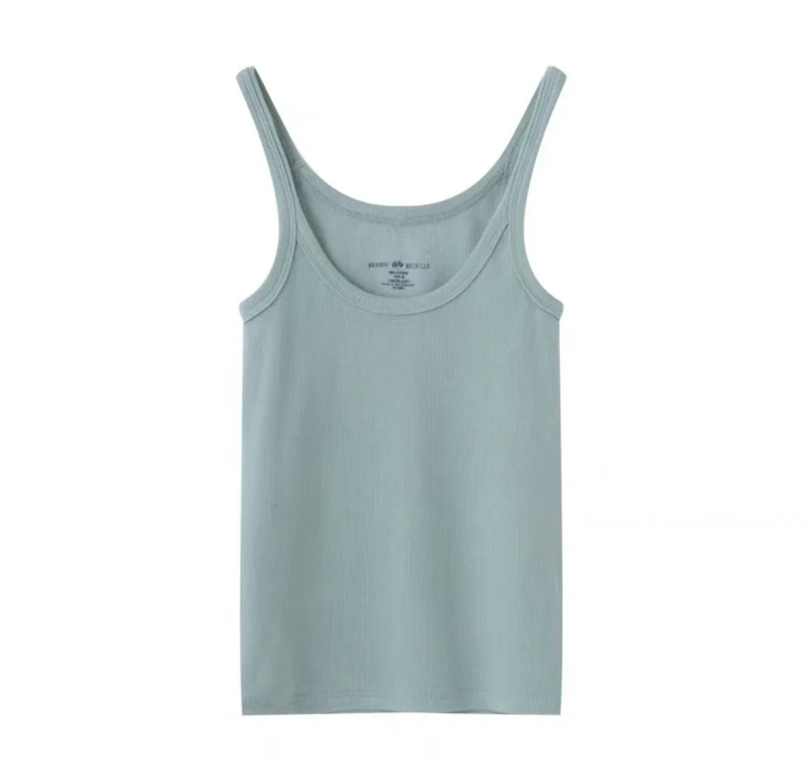 Simple Basic Ribbed Tank Tops Women Summer New Streetwear Casual Slim U-neck Sleeveless Vests Sweet Vintage All-match Camisole