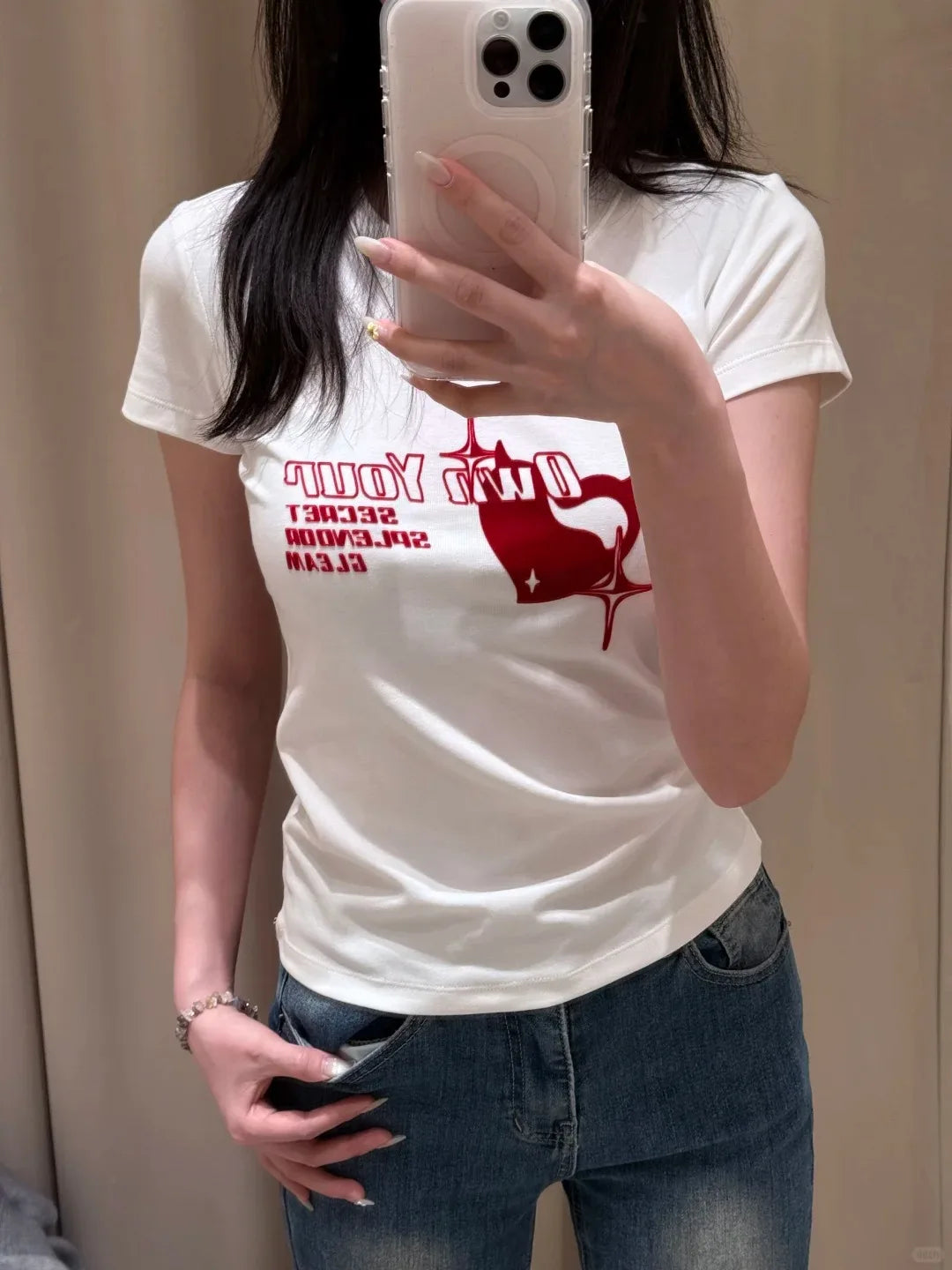 Fashion Letter Print T-shirts Women Cotton Simple All-match Casual Slim Short Sleeve Tees Preppy Style Streetwear Tshirt Y2K