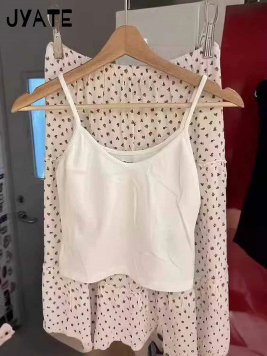 Simple Basic Solid U-neck Sleeveless Vests Women New Cotton Casual Streetwear Slim Sexy Tank Tops Harajuku Chic Cute Camis Y2K