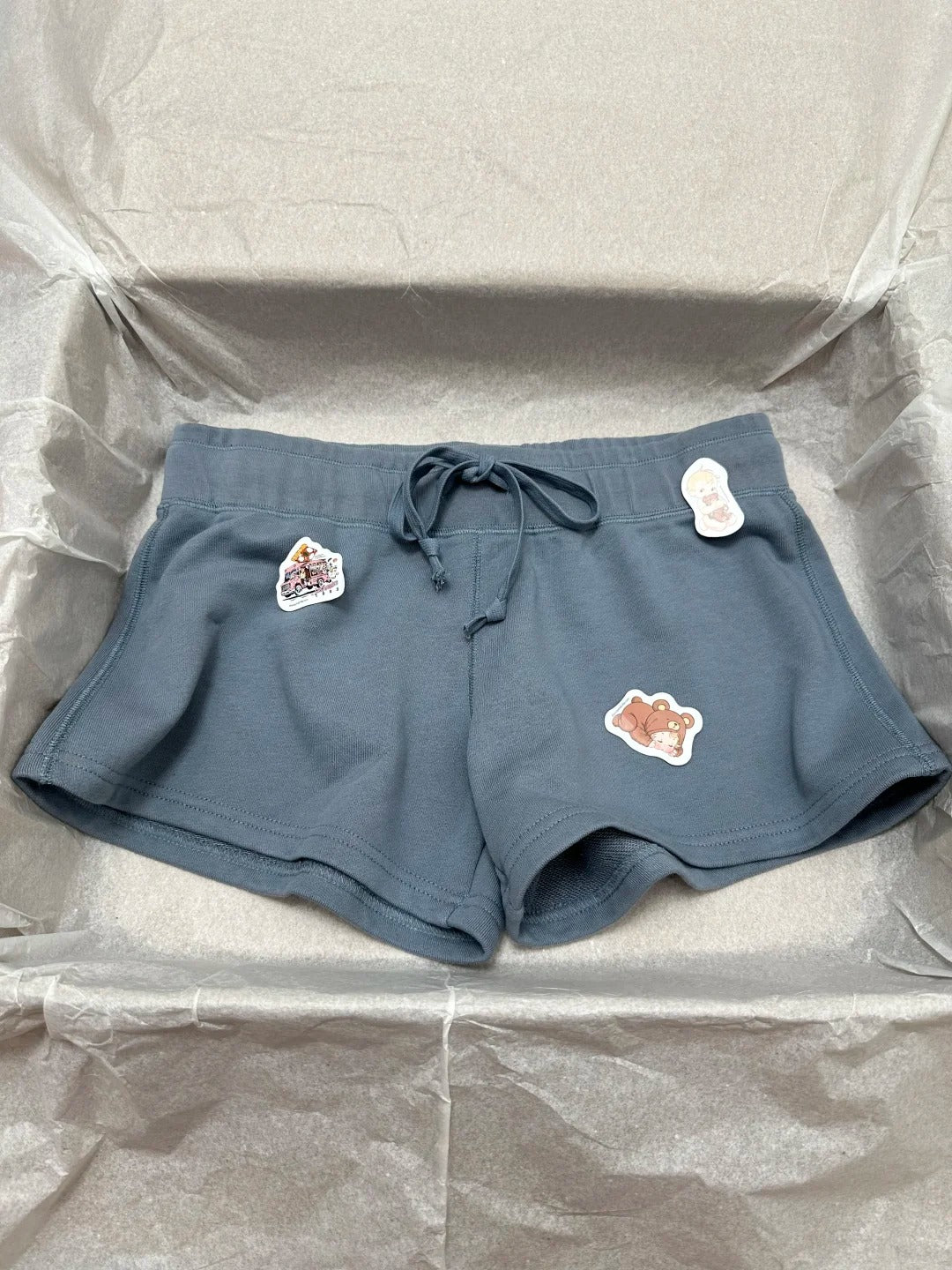 Rose Pink Cotton Short Pant Women Casual Elastic High Waist Casual SweatShorts