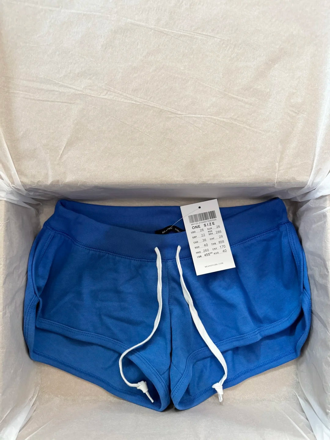 Rose Pink Cotton Short Pant Women Casual Elastic High Waist Casual SweatShorts