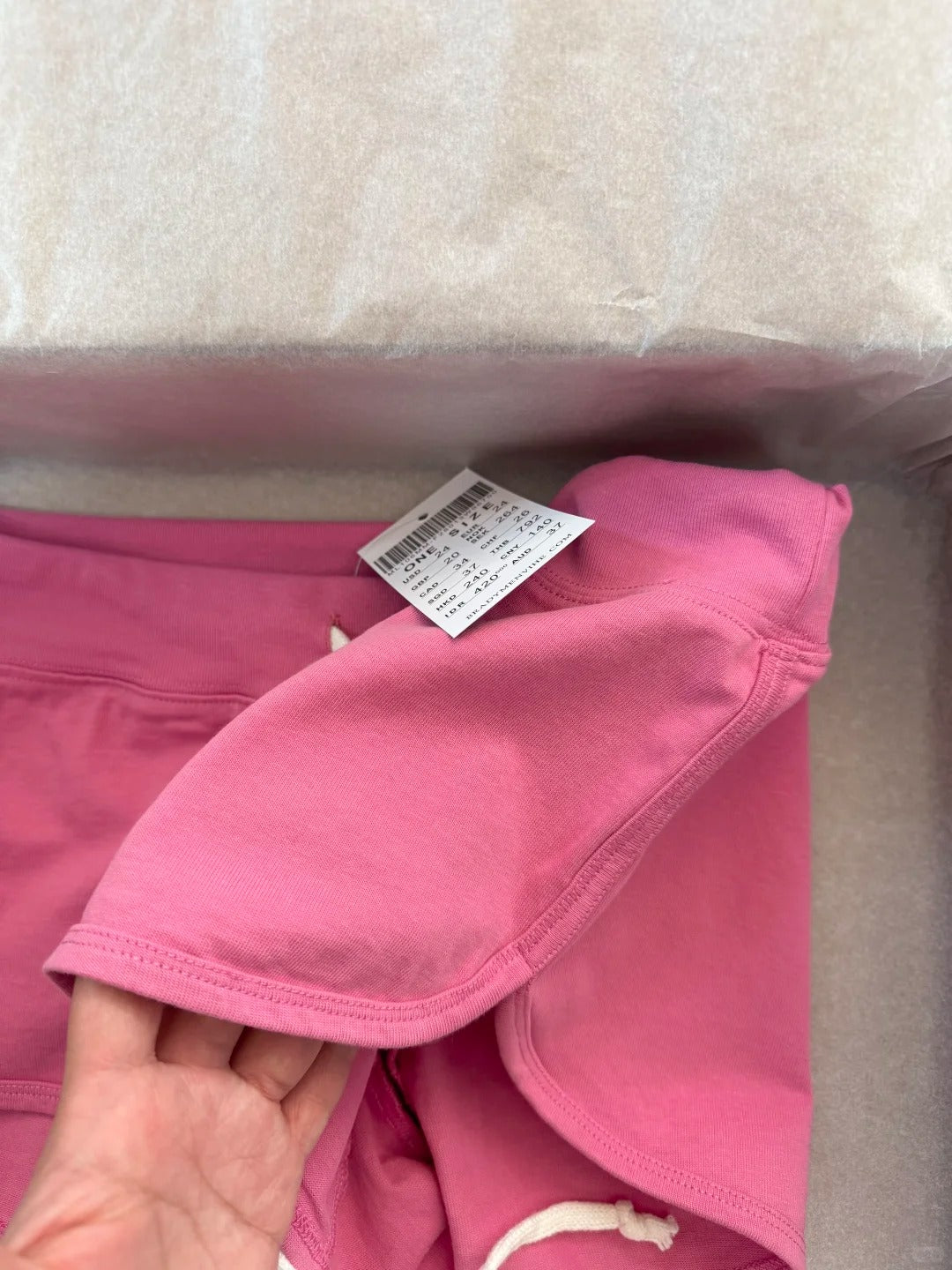 Rose Pink Cotton Short Pant Women Casual Elastic High Waist Casual SweatShorts