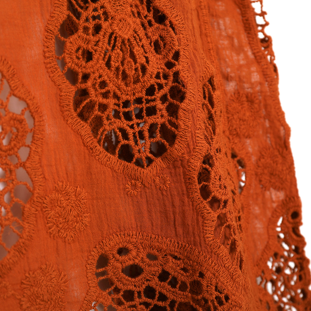 Haut cache-cœur en crochet avec patch hippie froal