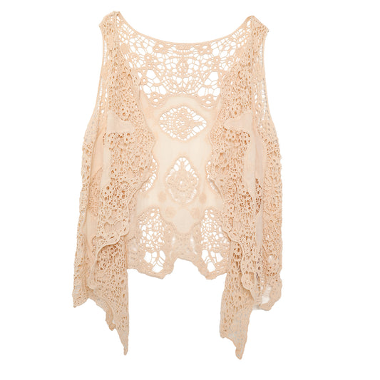 Haut cache-cœur en crochet avec patch hippie froal Nube